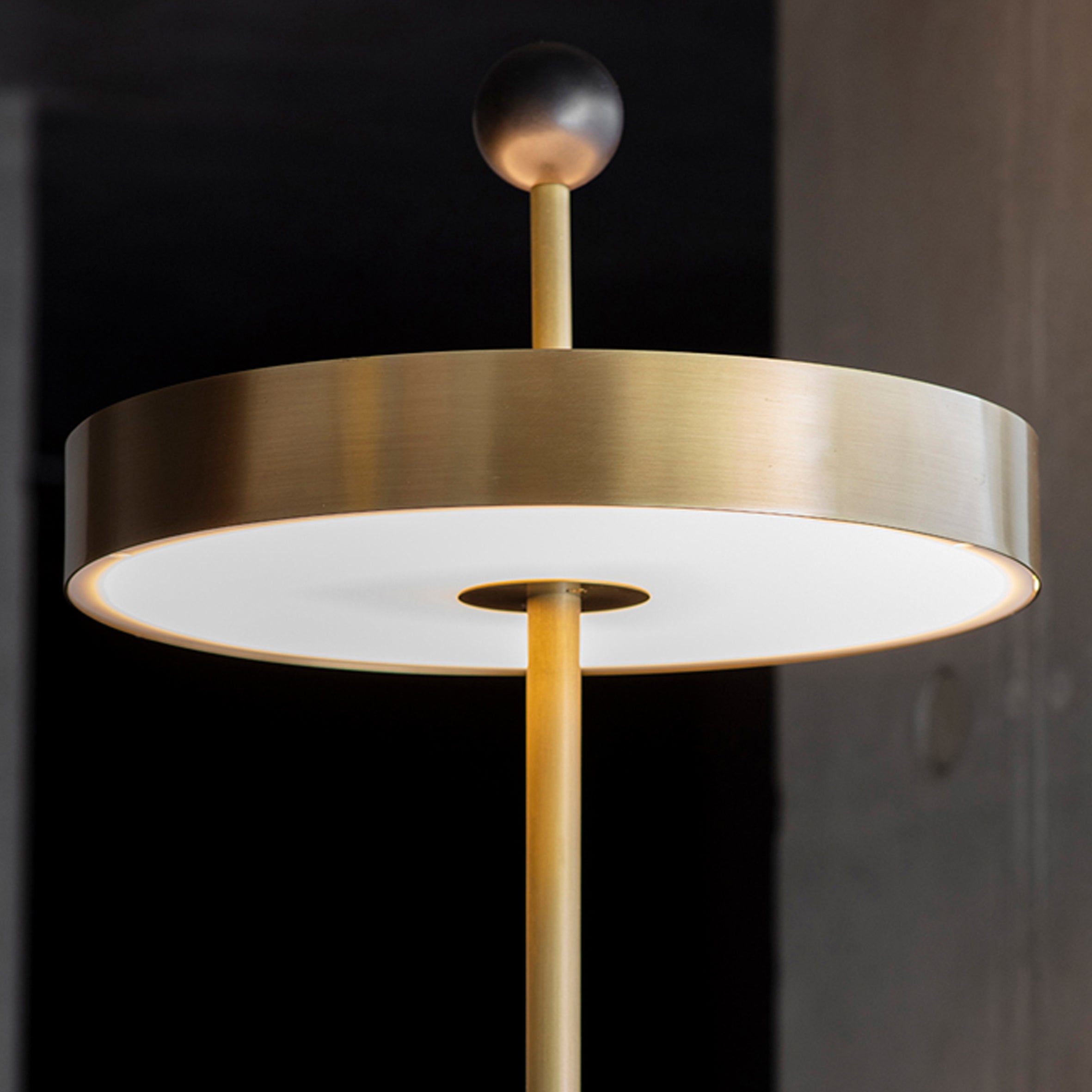 Disc and Ball Floor Lamp