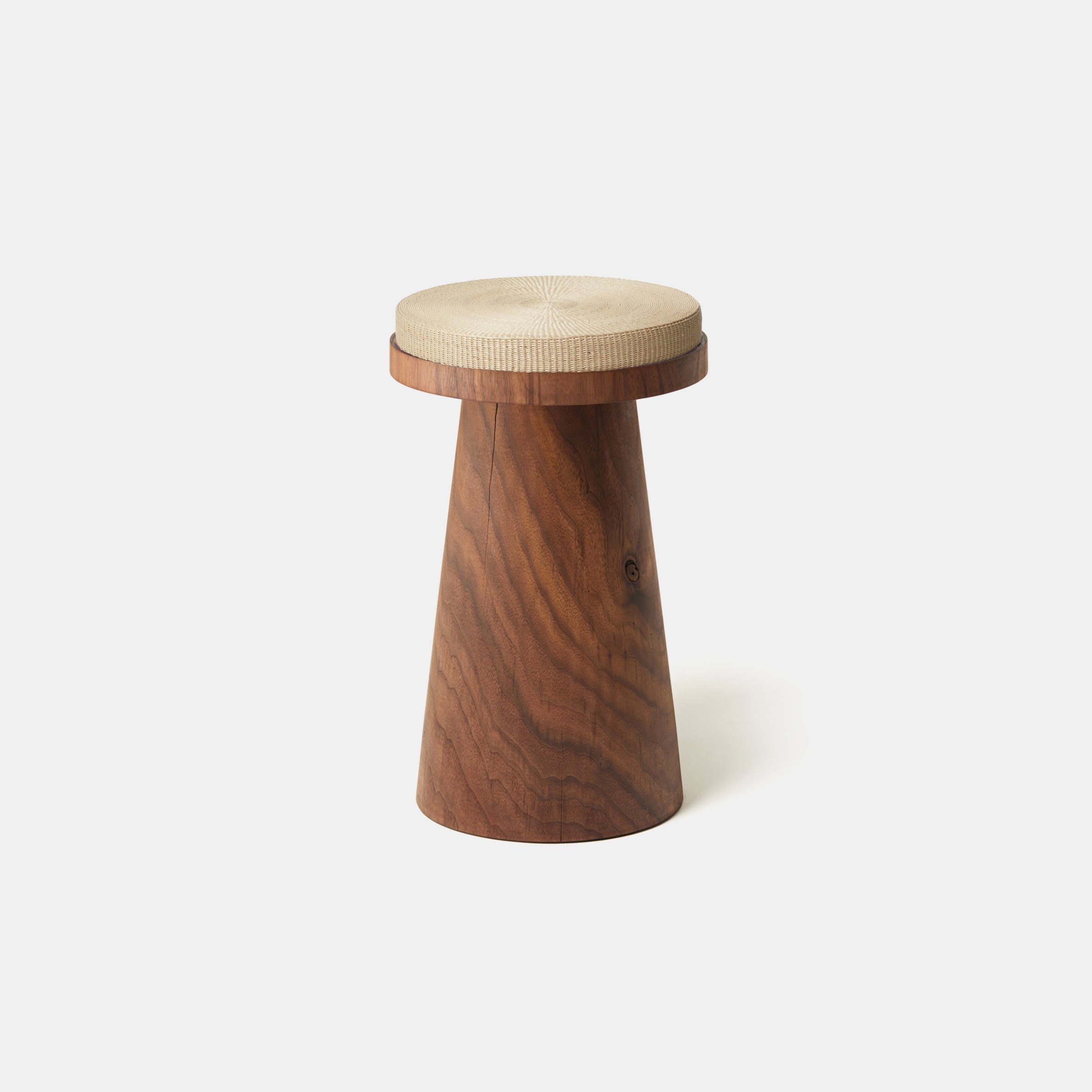 Material Container Stool - Walnut