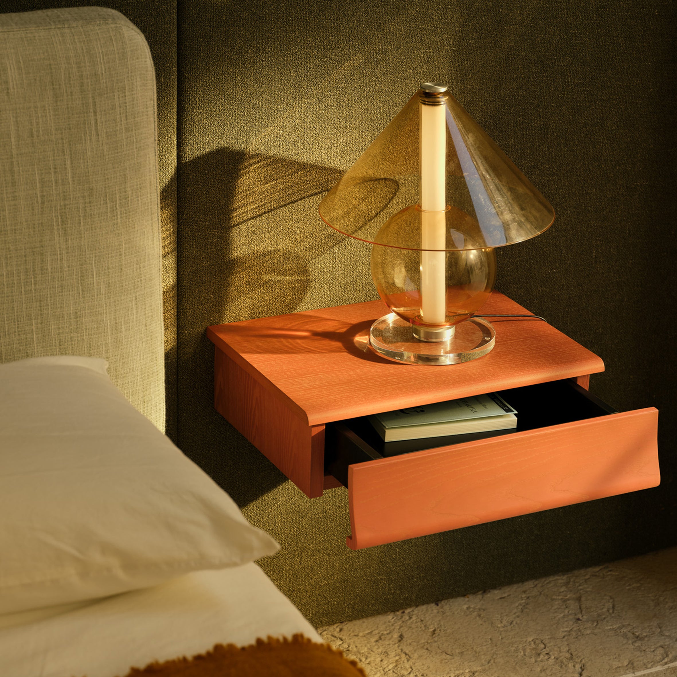 Rideaux Suspended Bedside Table