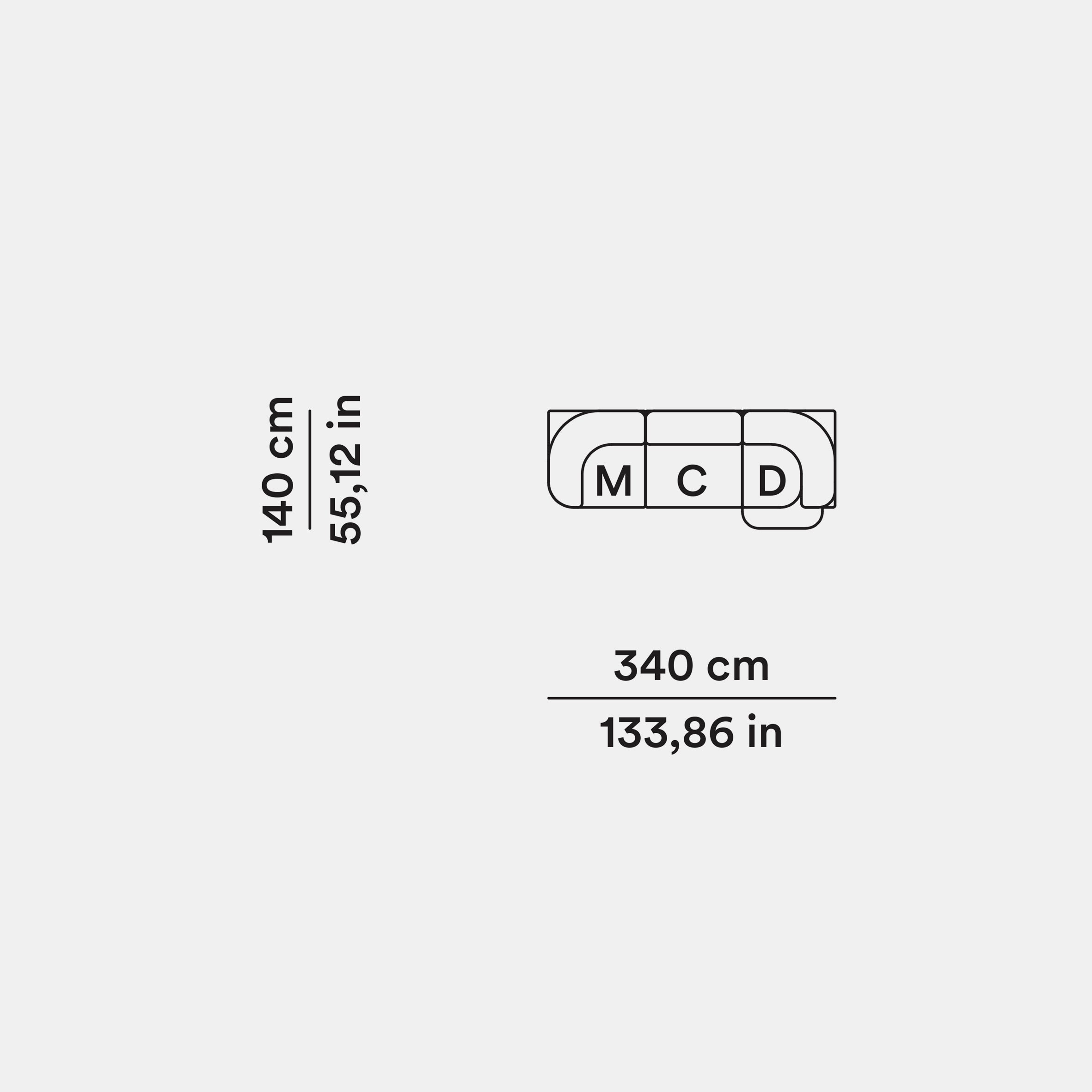 Butter Modular Sofa BT2 - Tessen 02