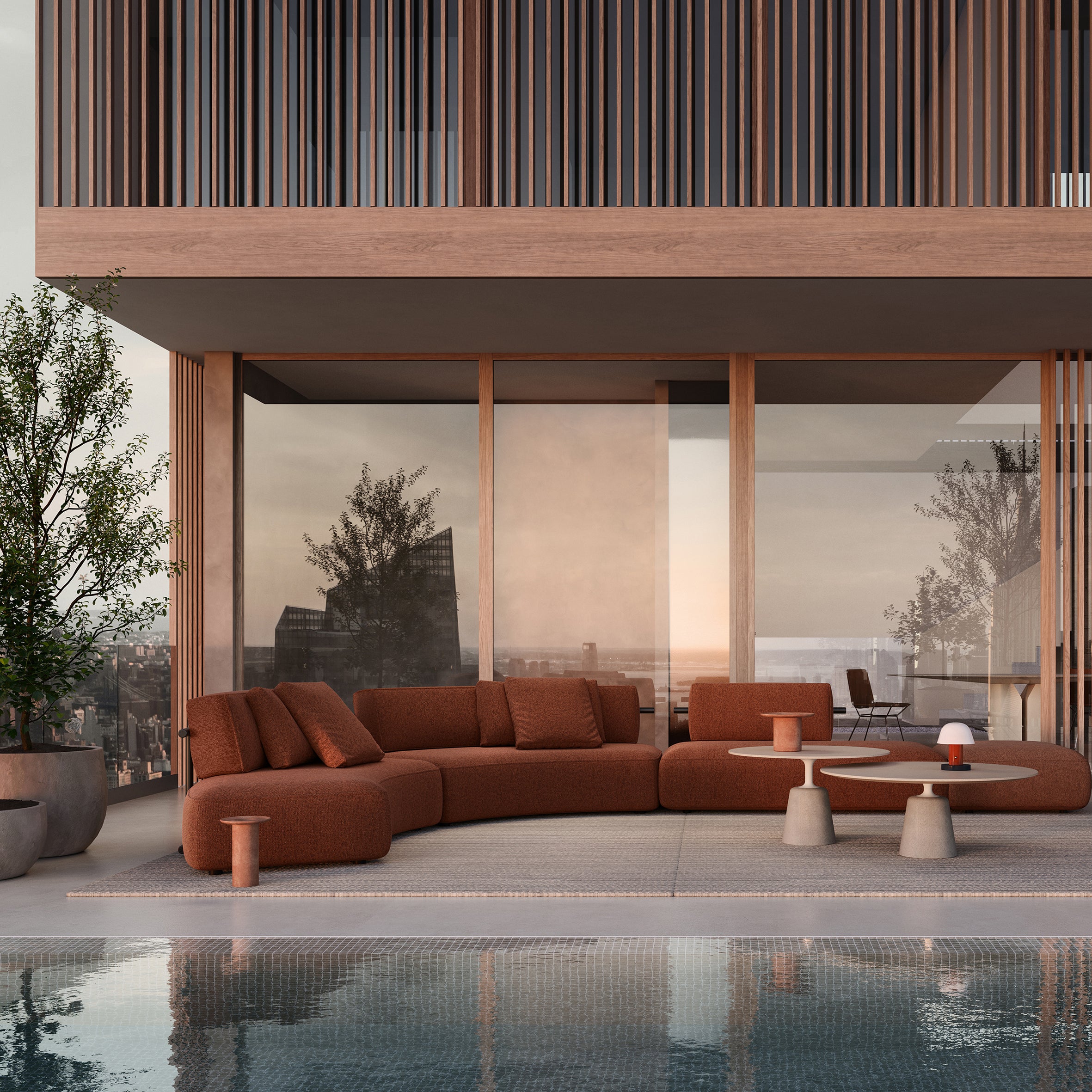 Cosy Straight Outdoor Sofa