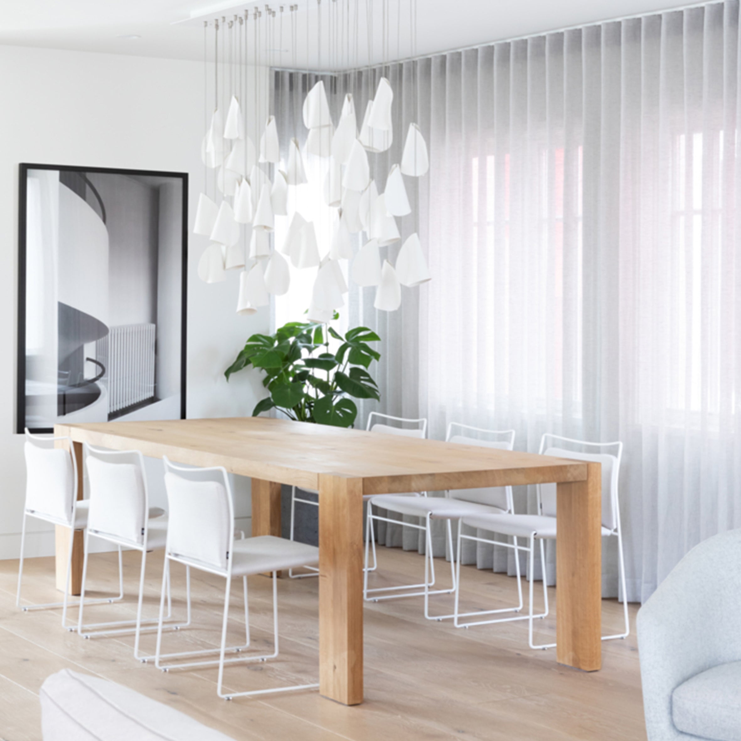 21 Cluster Pendant White Porcelain