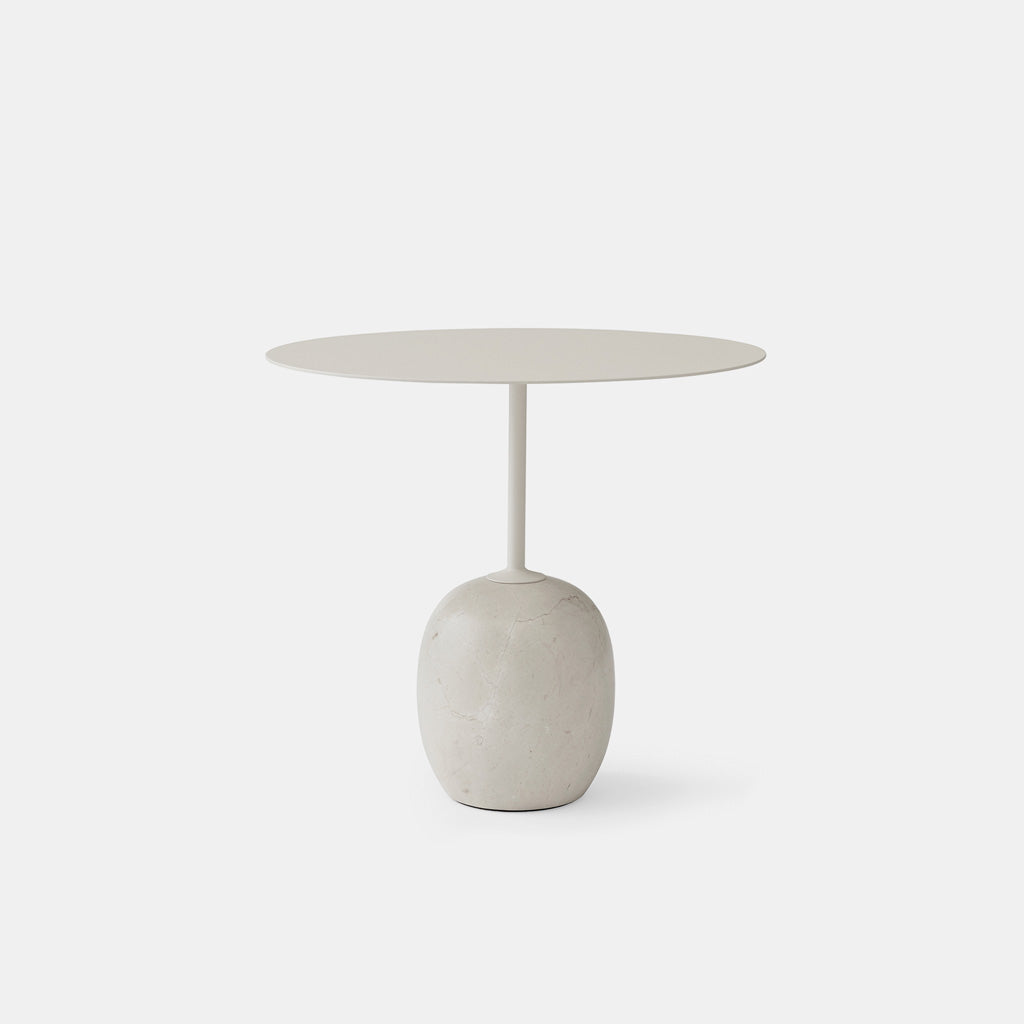 Lato Side Tables - Crema Diva marble - Monologue London