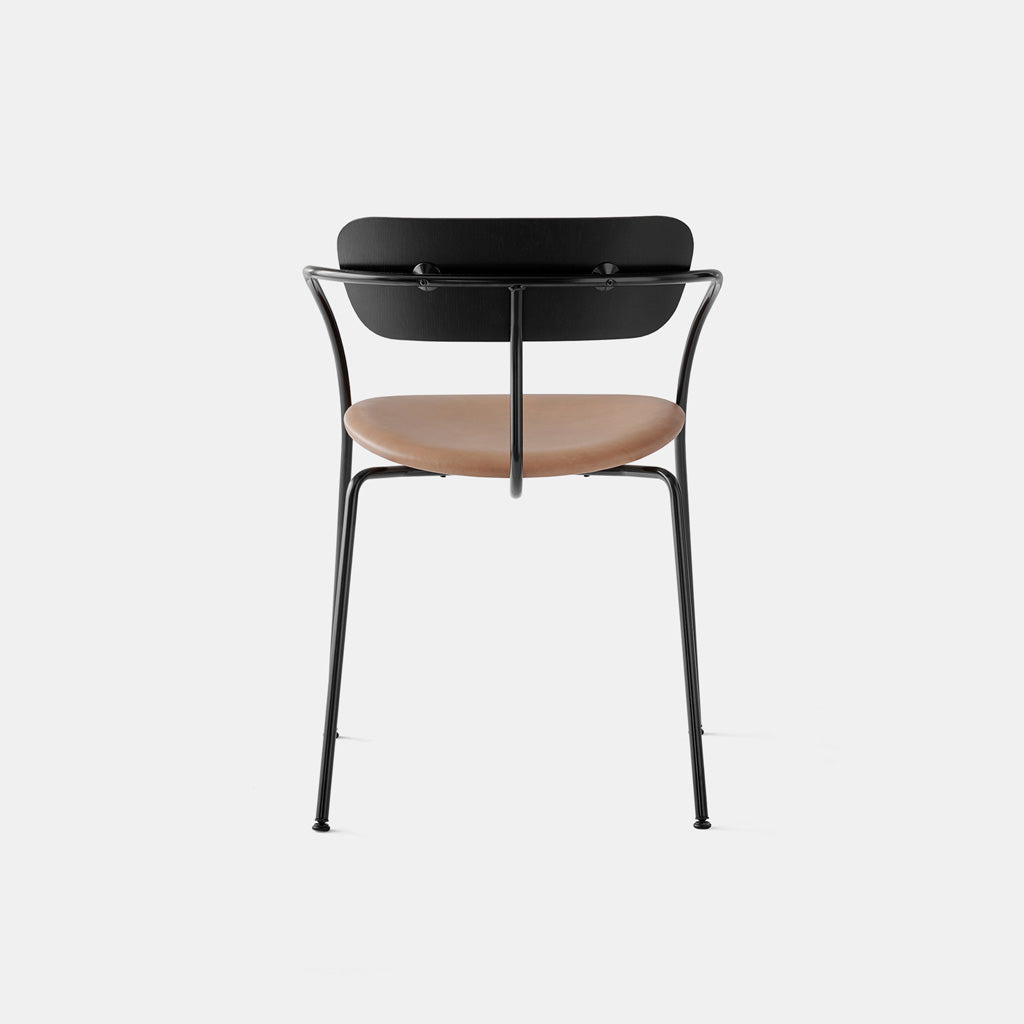 Pavilion Chair With Armrests AV4 - Black Lacquered Oak - Monologue London