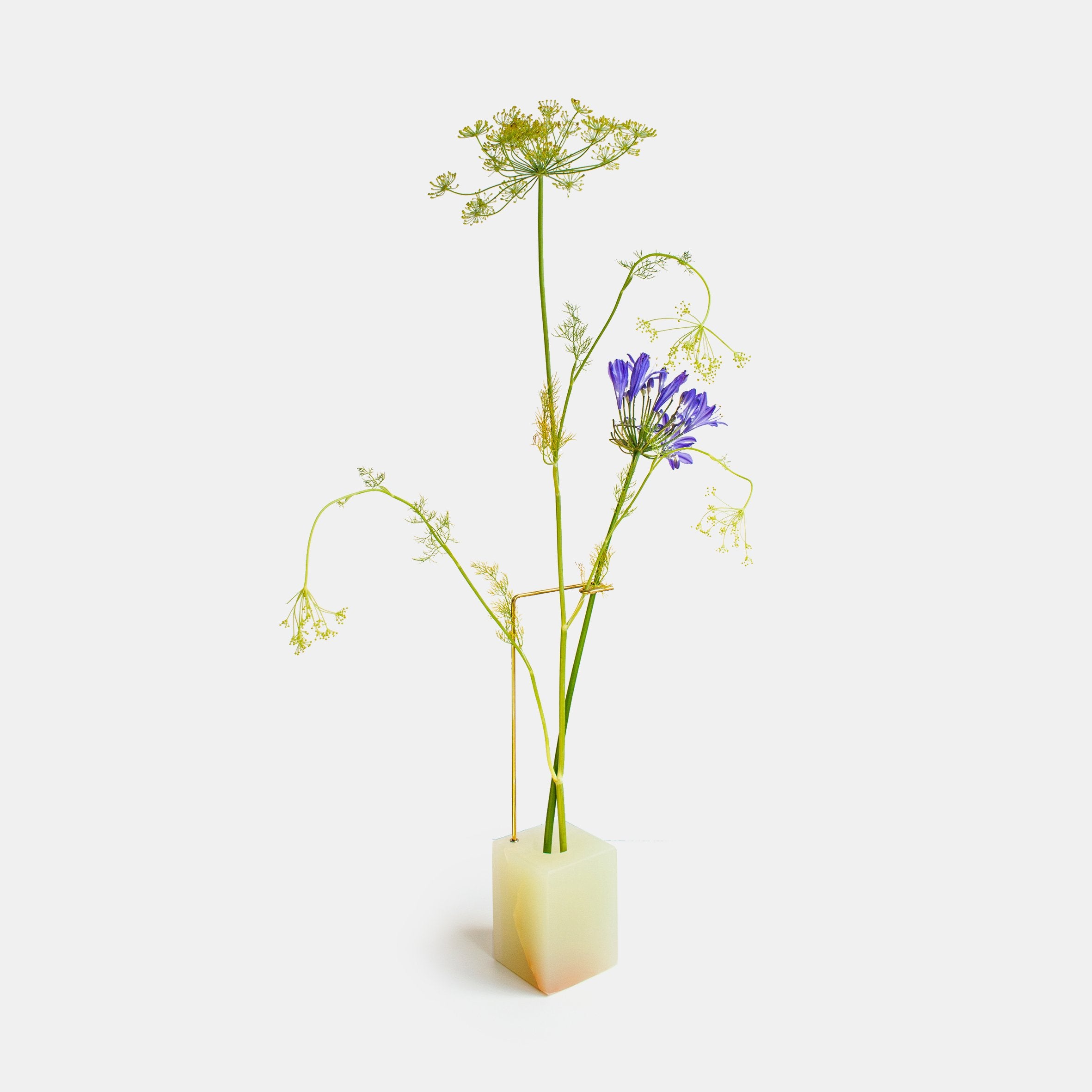 Posture Vase 1 - Green Brown Onyx