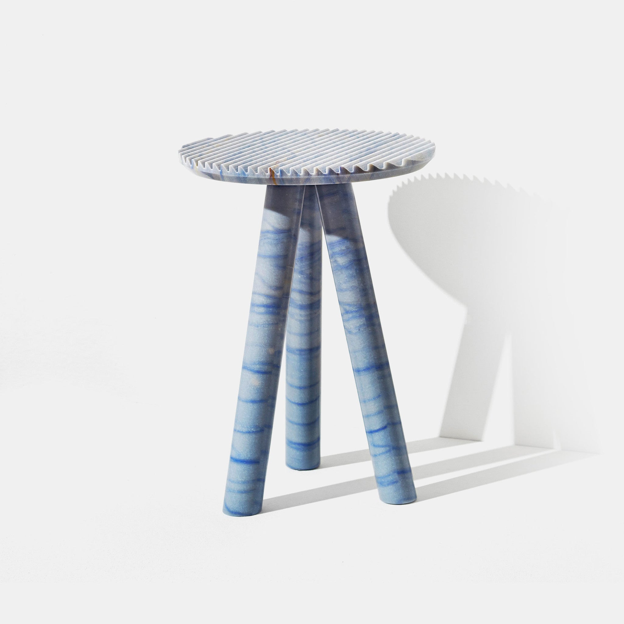 Rabbet Coffee Table - Azul Macaubas Marble - Monologue London