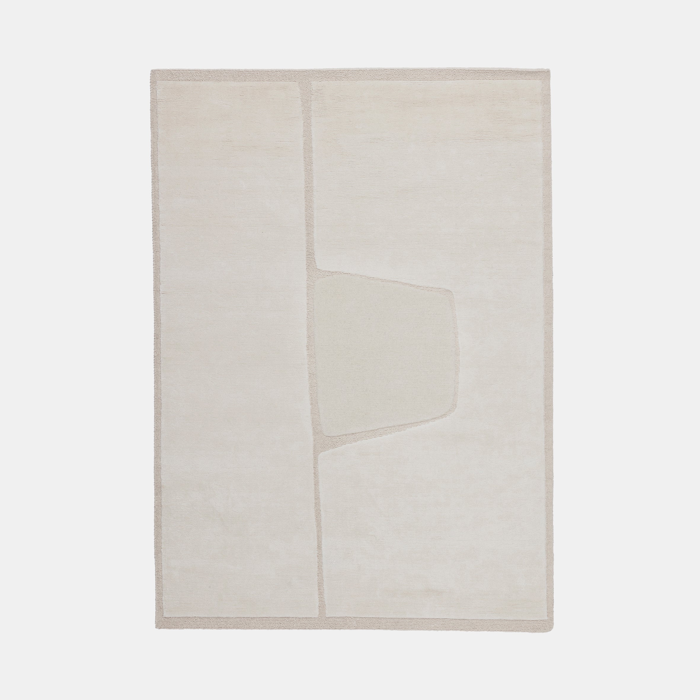 Cut Out Monocromo Rug - Linen