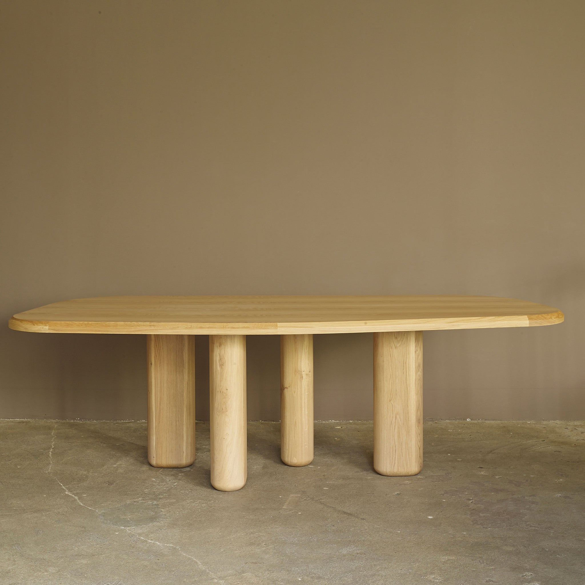 Rough Dining Table - Natural Oak - Monologue London