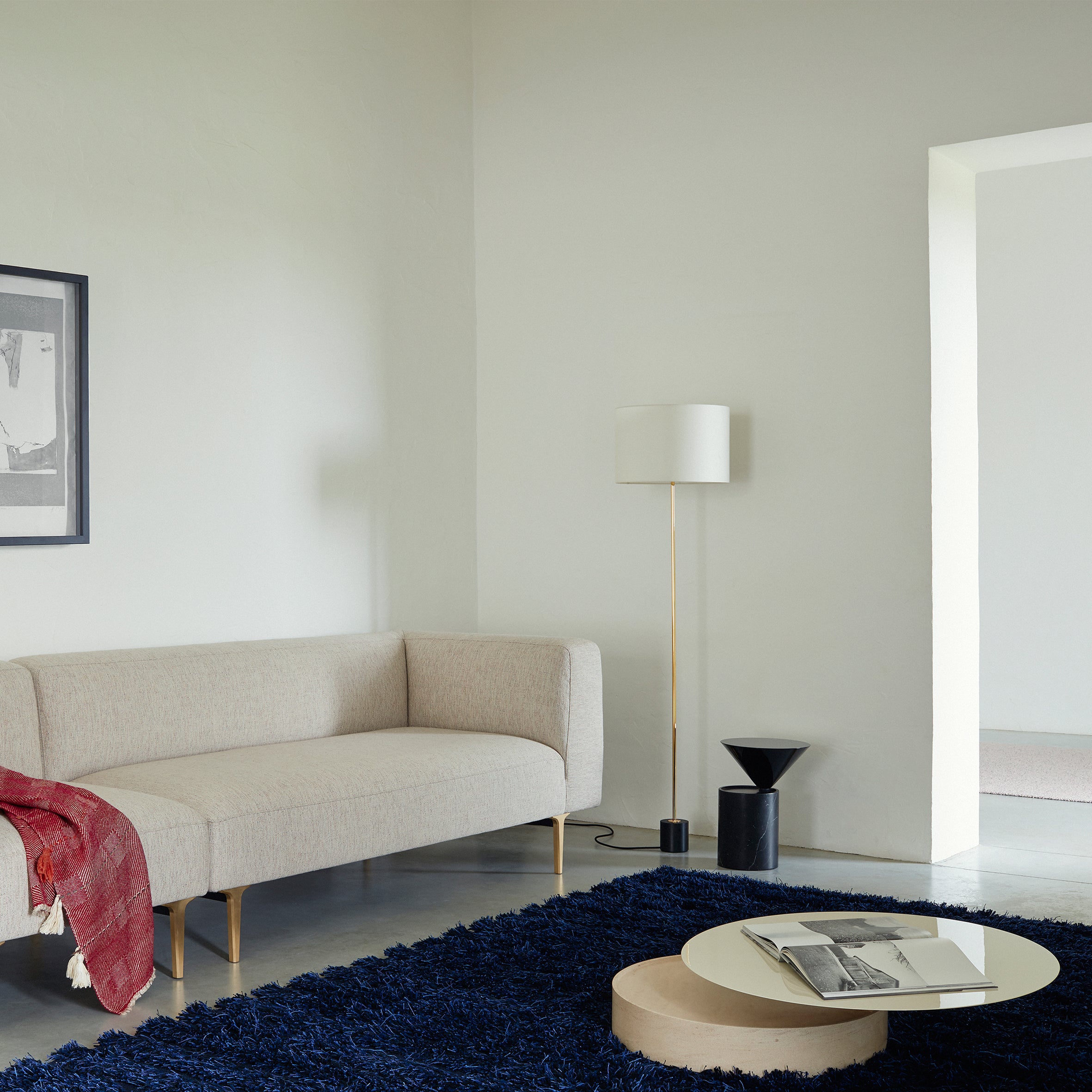 Laurel Marble Side Table