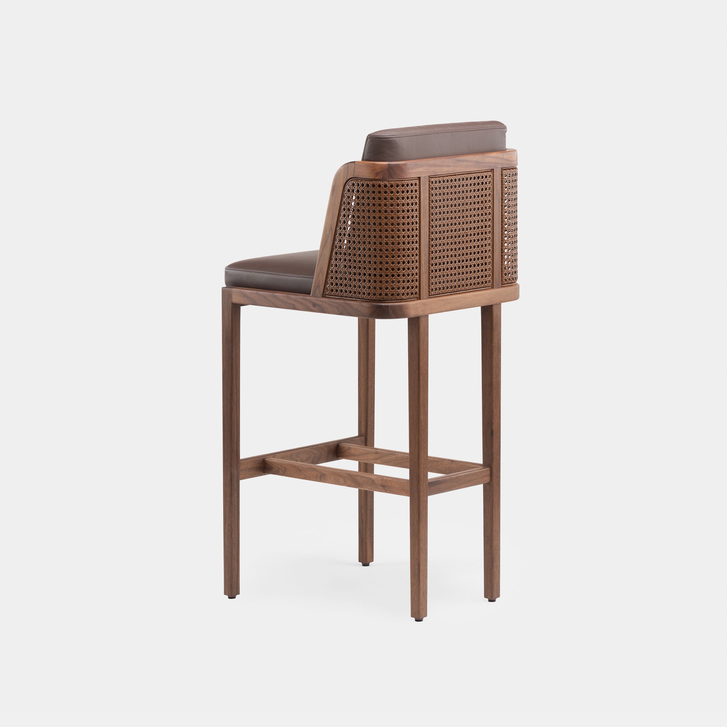 Throne Bar Stool w/Rattan