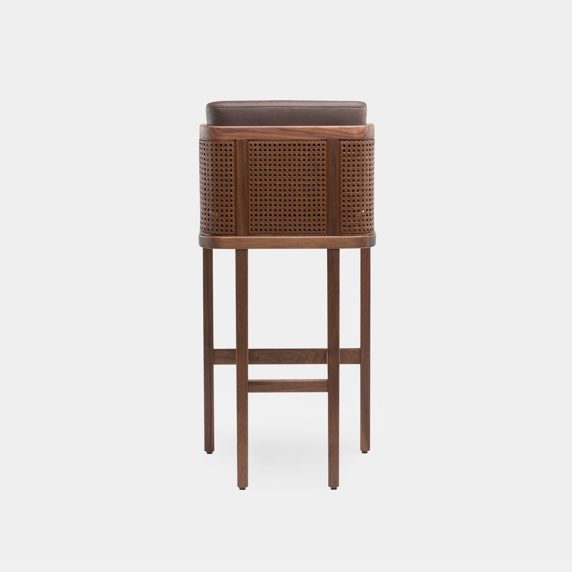 Throne Bar Stool w/Rattan