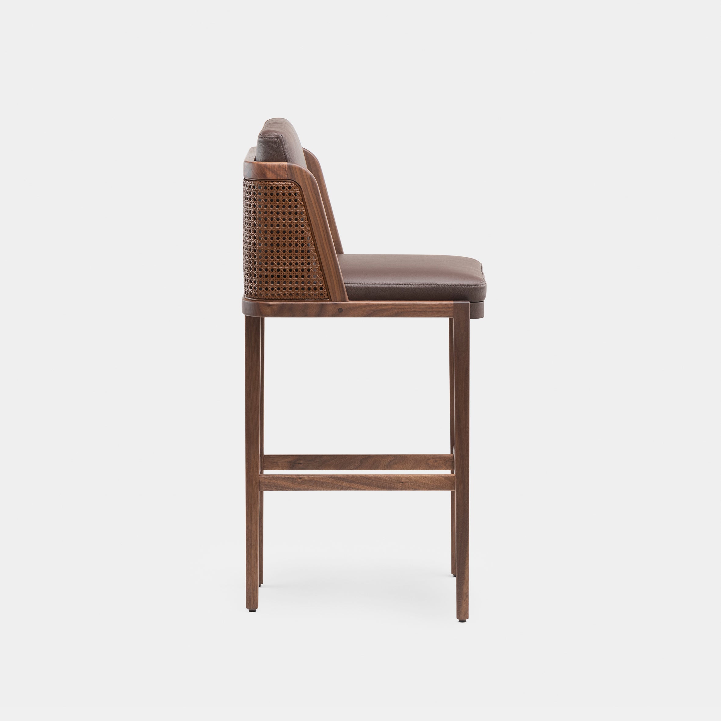 Throne Bar Stool w/Rattan