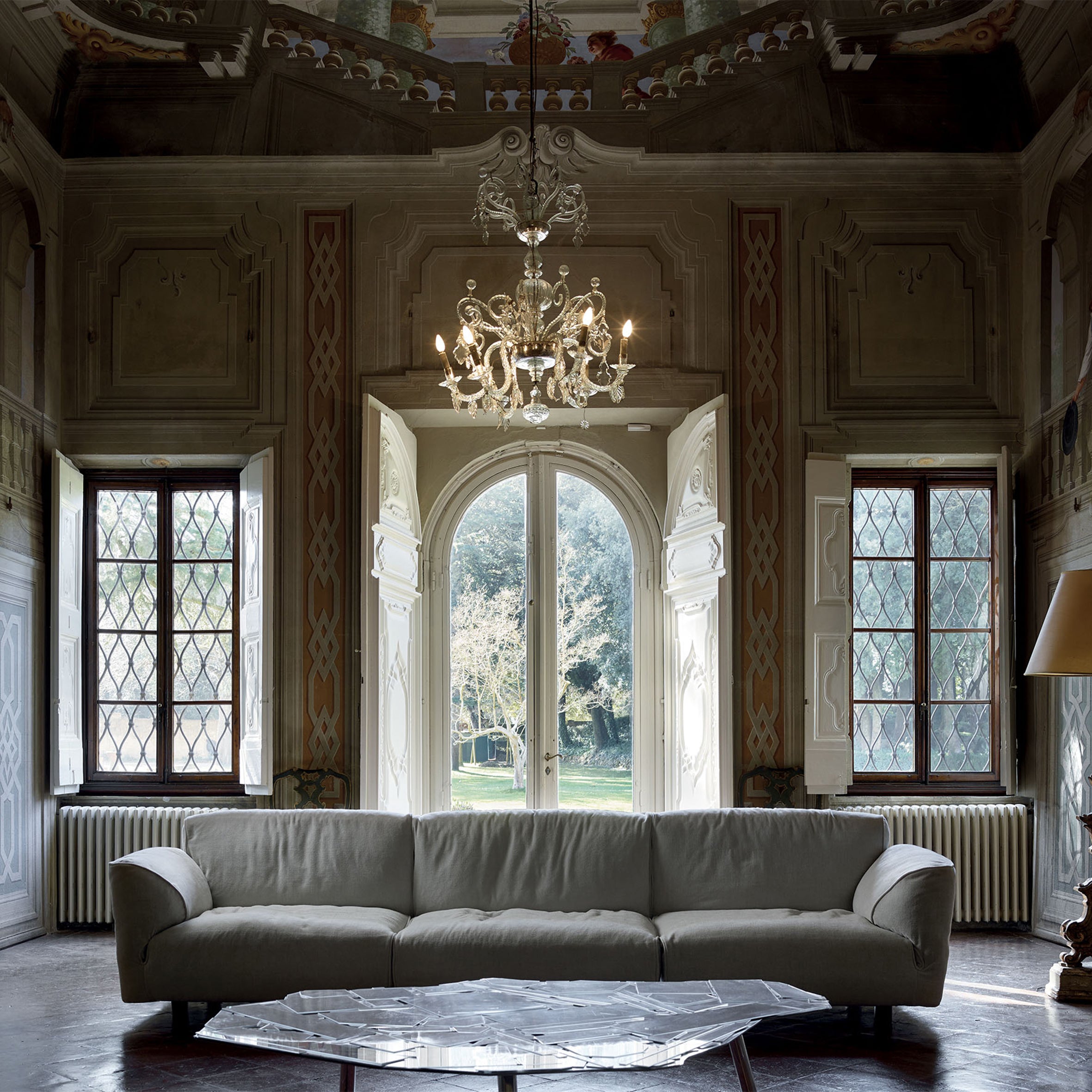 Grande Soffice Sofa - 3 Seater w/Chaise Longue