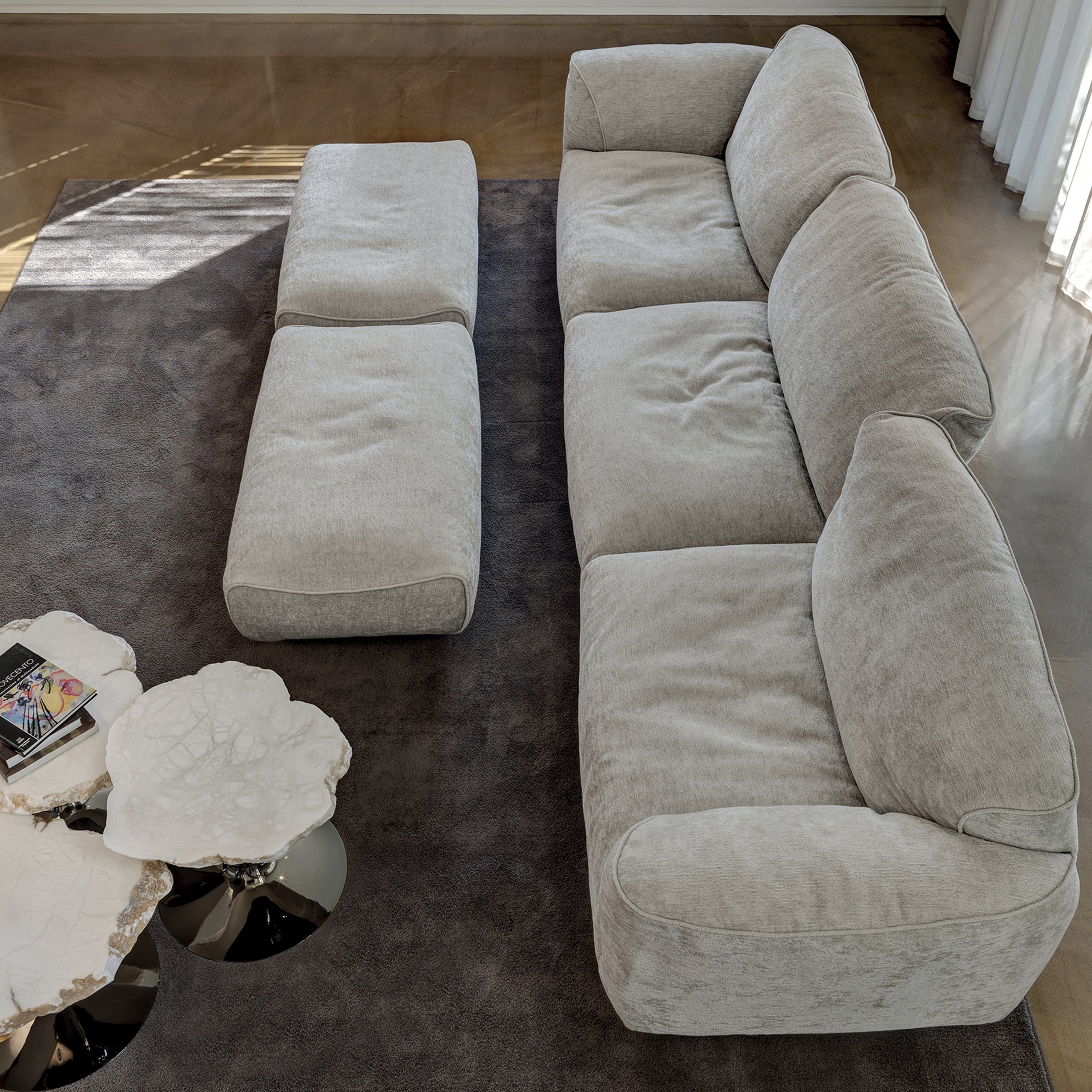 Grande Soffice Sofa - 3 Seater w/Chaise Longue