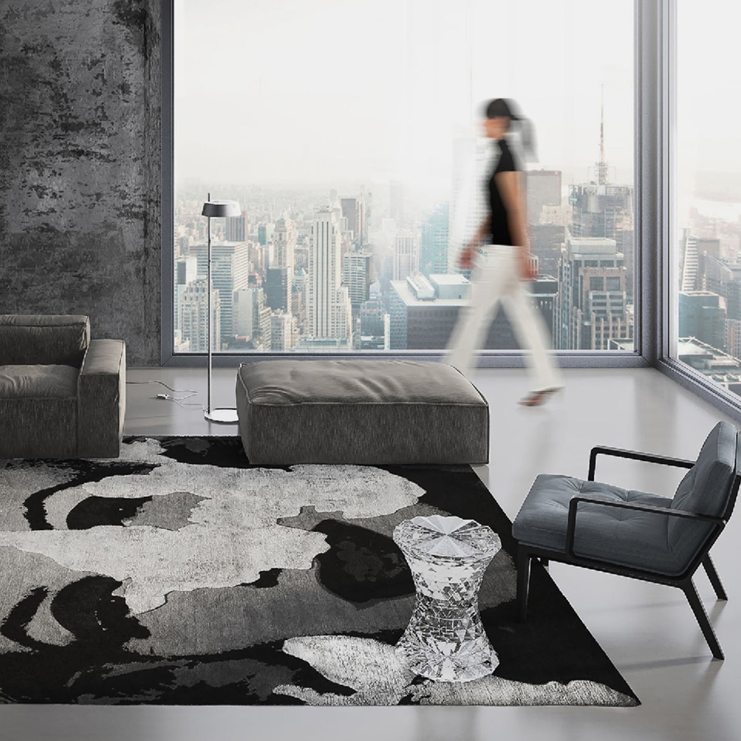 Marilyn Tarfala Permafrost (Night Edit) Rug