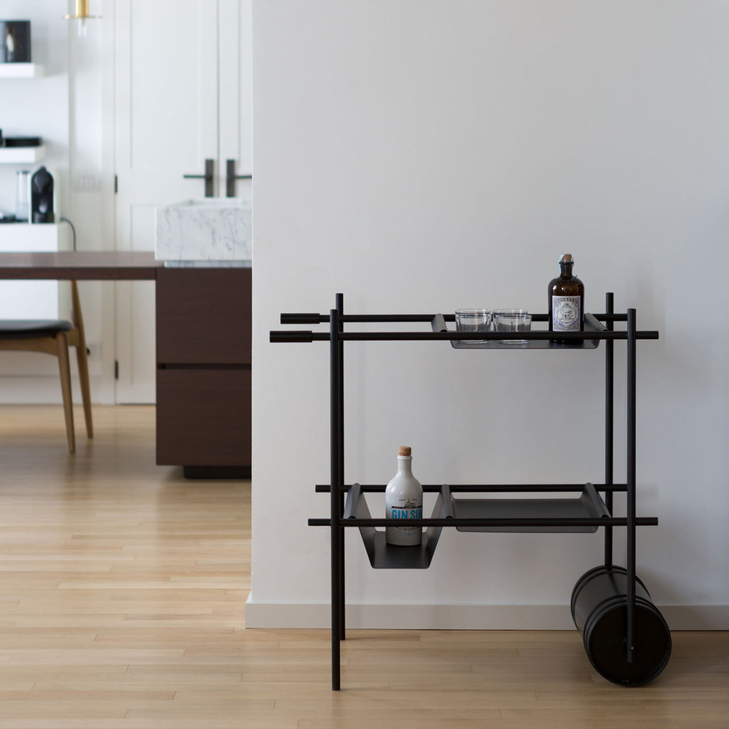 Rollingin Drinks Trolley - Black - Monologue London