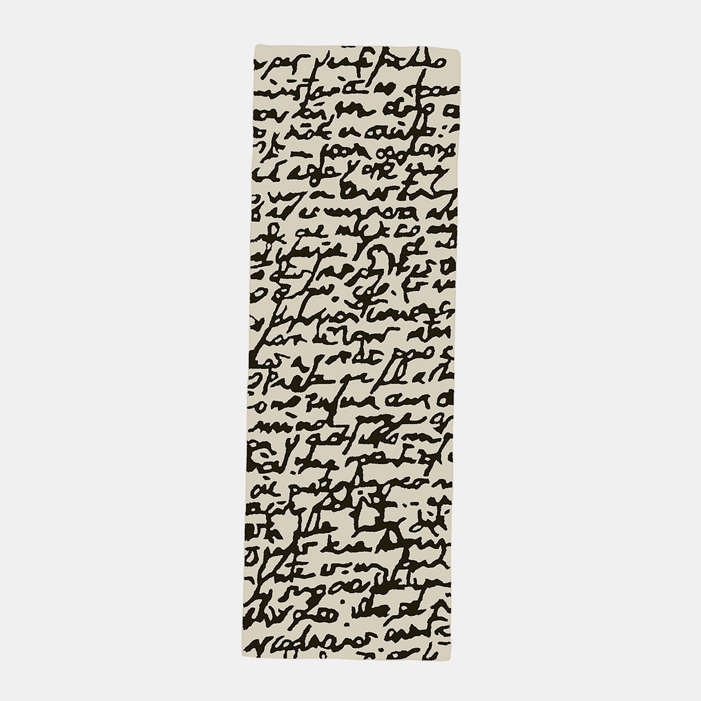 Black on White Rug - Manuscrit