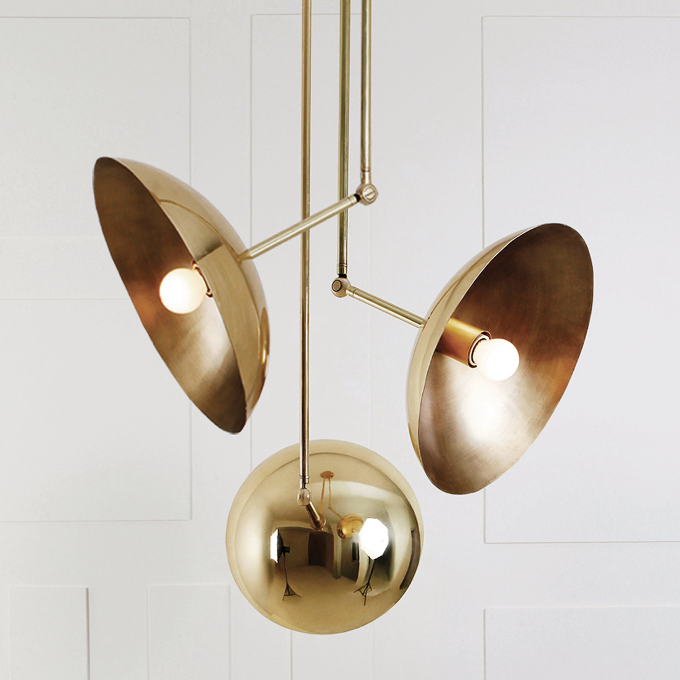 Tango Pendant - Brass Dome