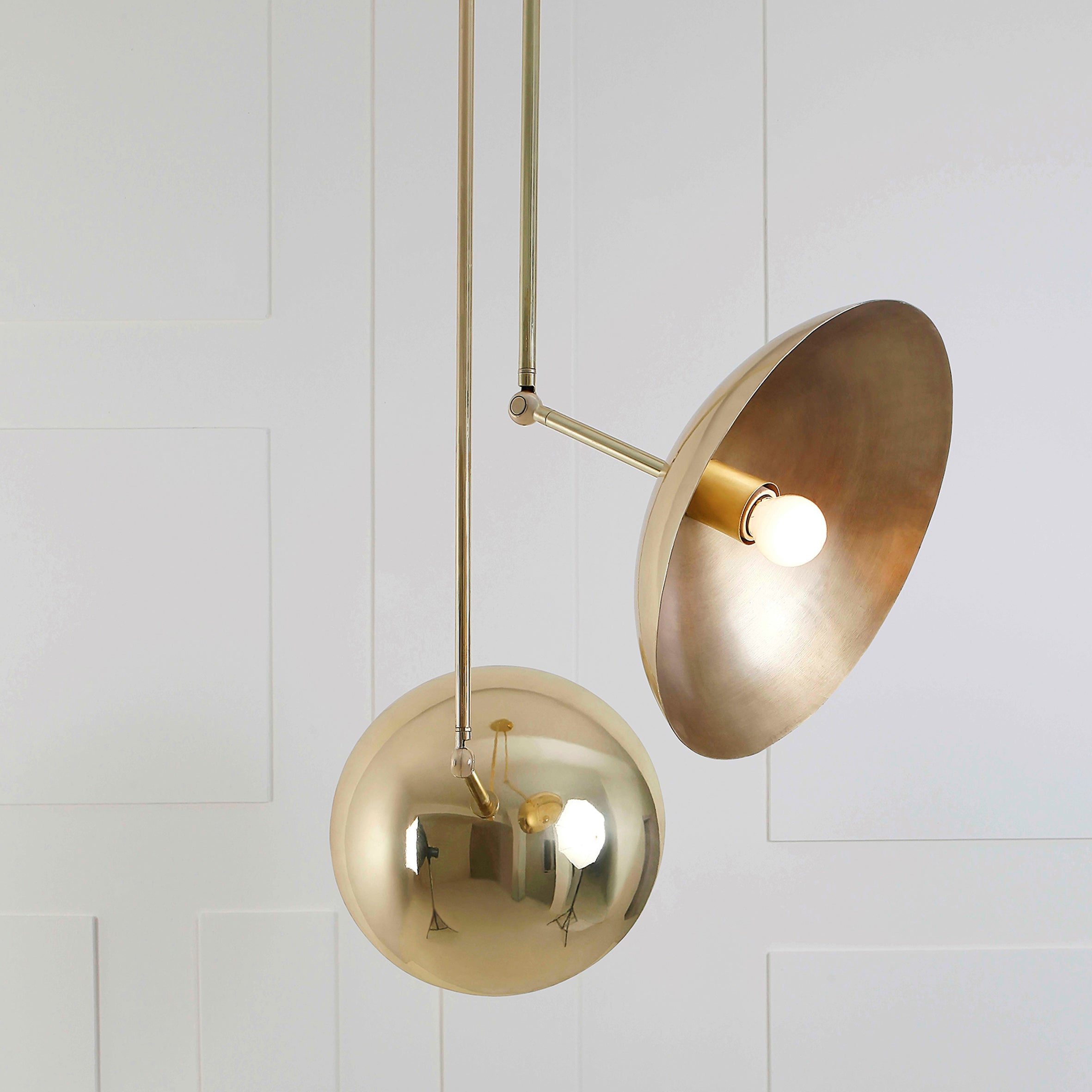 Tango Pendant - Brass Dome