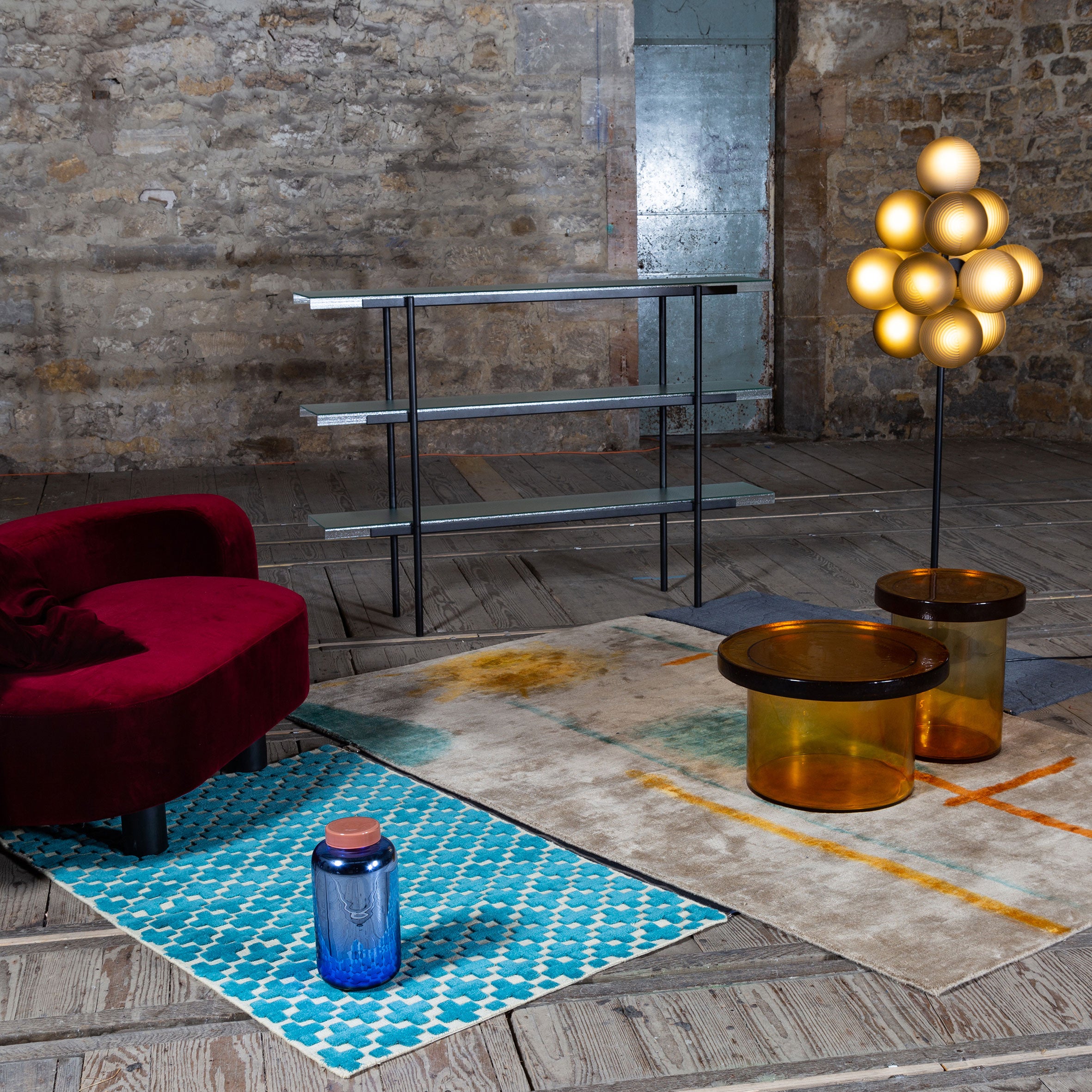 Stellar Grape Floor Lamp - Aubergine - Monologue London