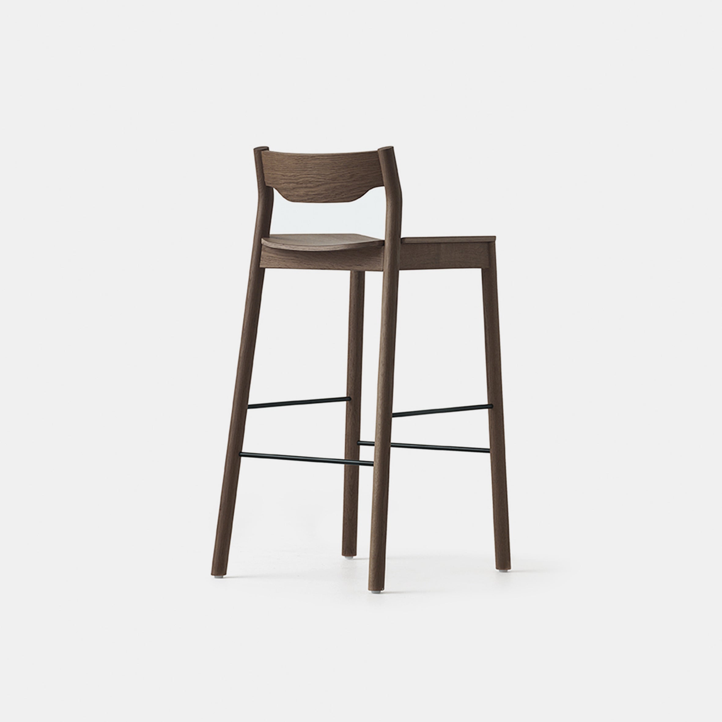 Tangerine Bar Stool with Back