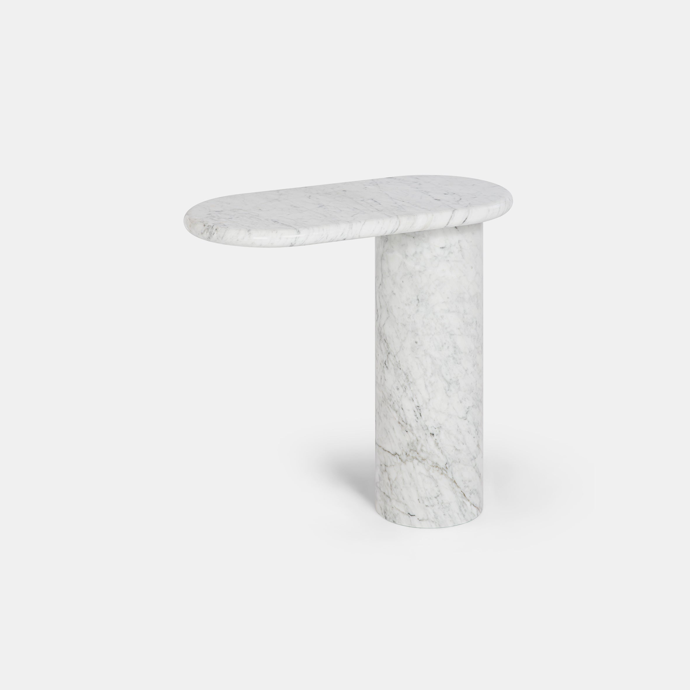Cantilever Marble Side Table