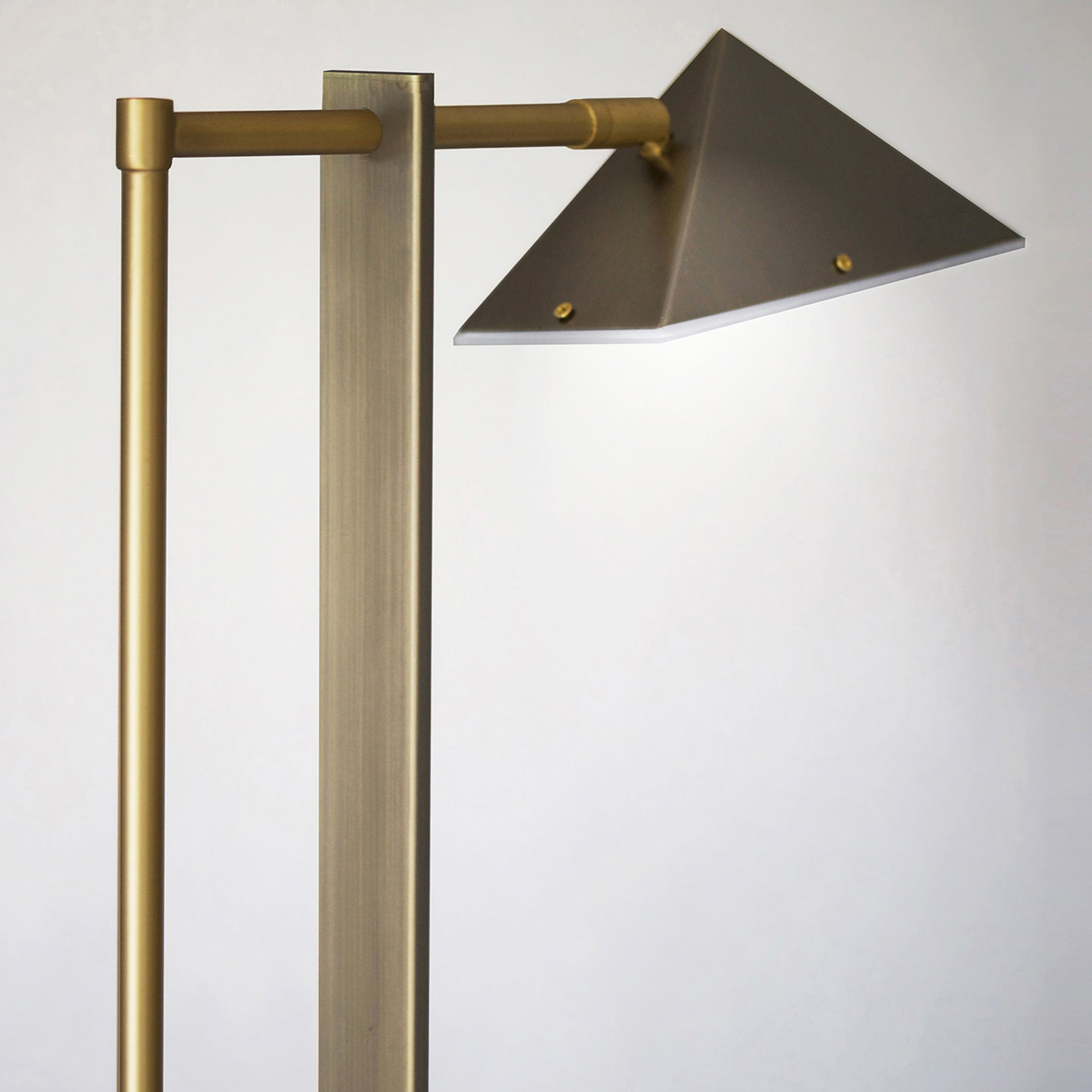 Marble and Wedge Floor Lamp