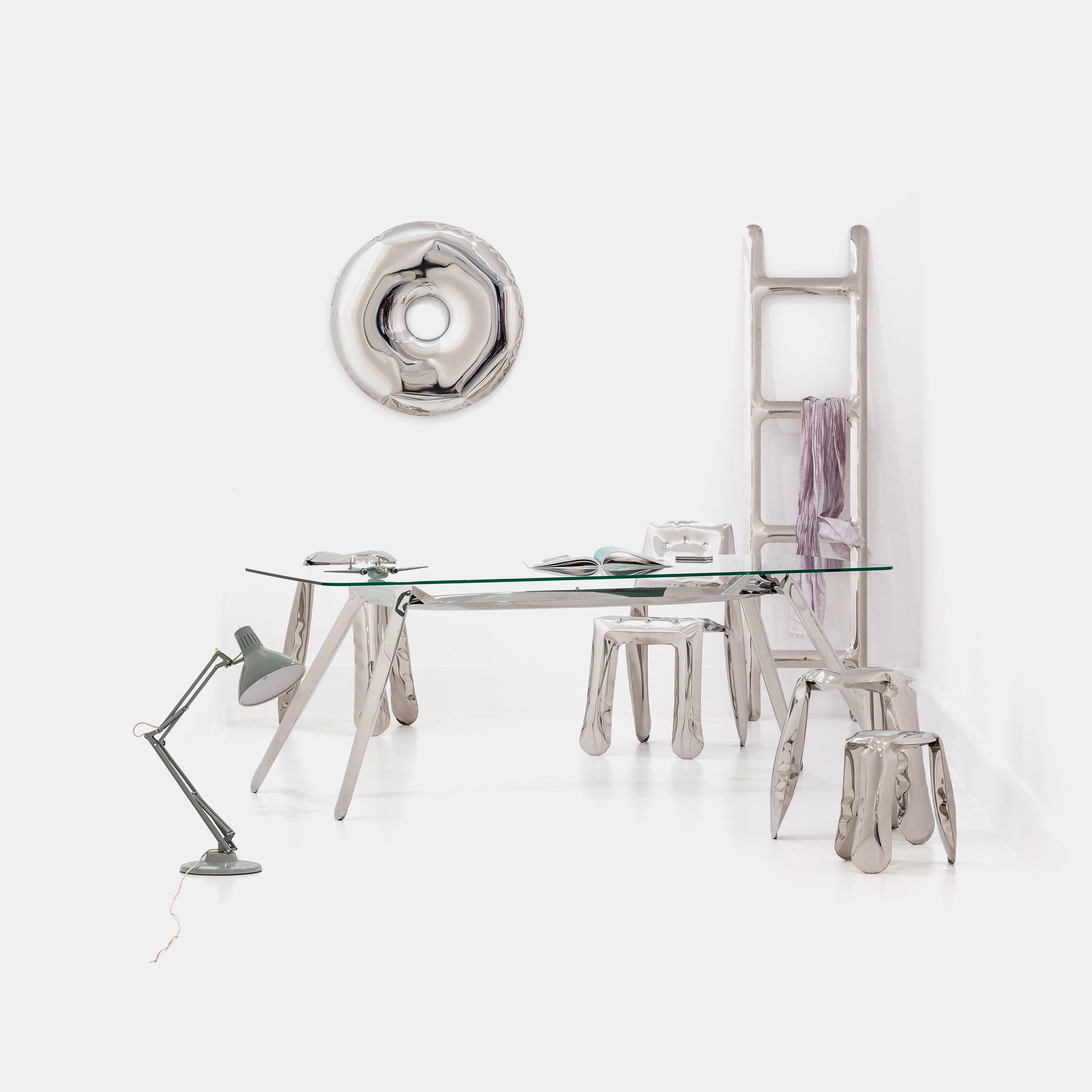 Rondo Mirror - Polished steel - Monologue London