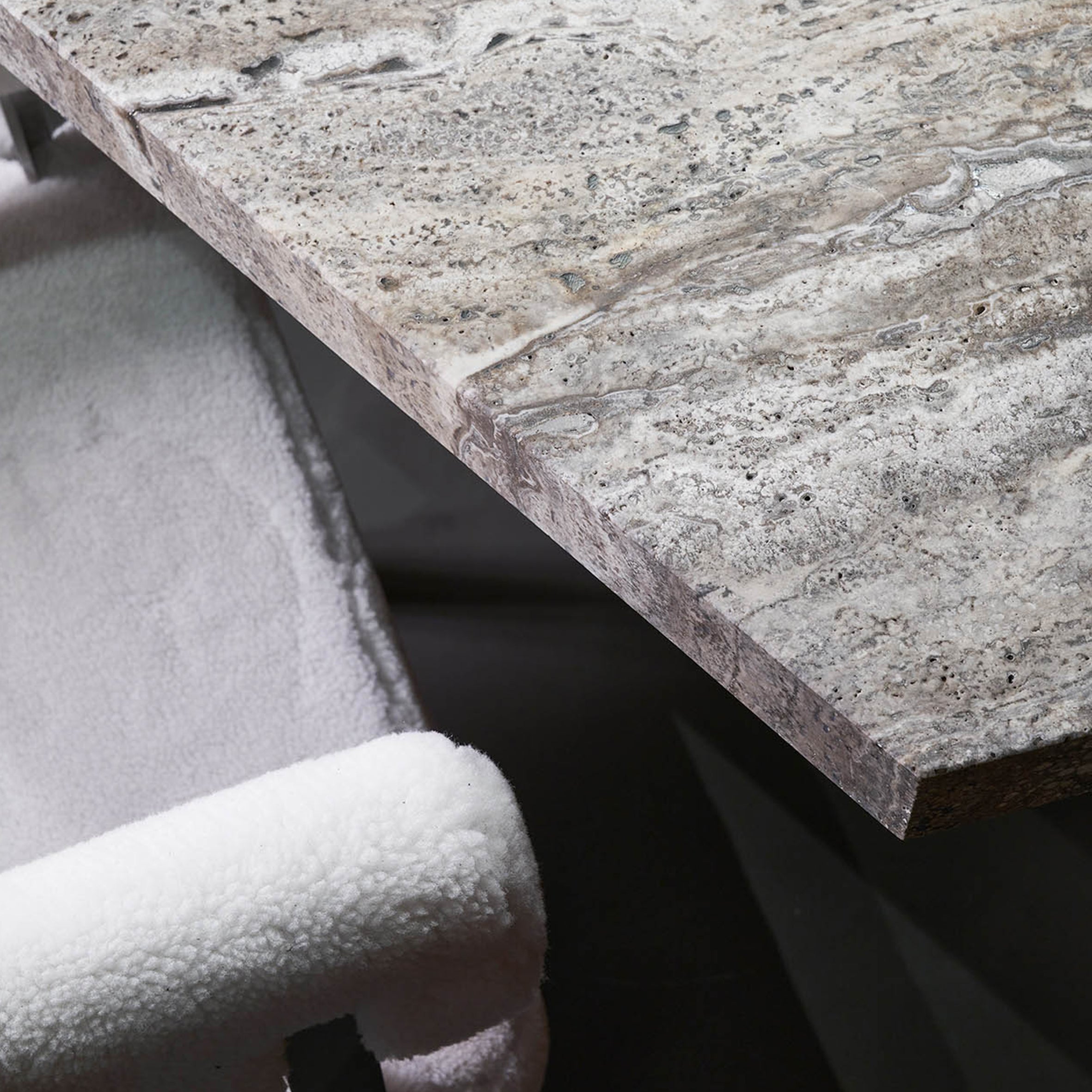 Jupiter Dining Table - Travertine Edition