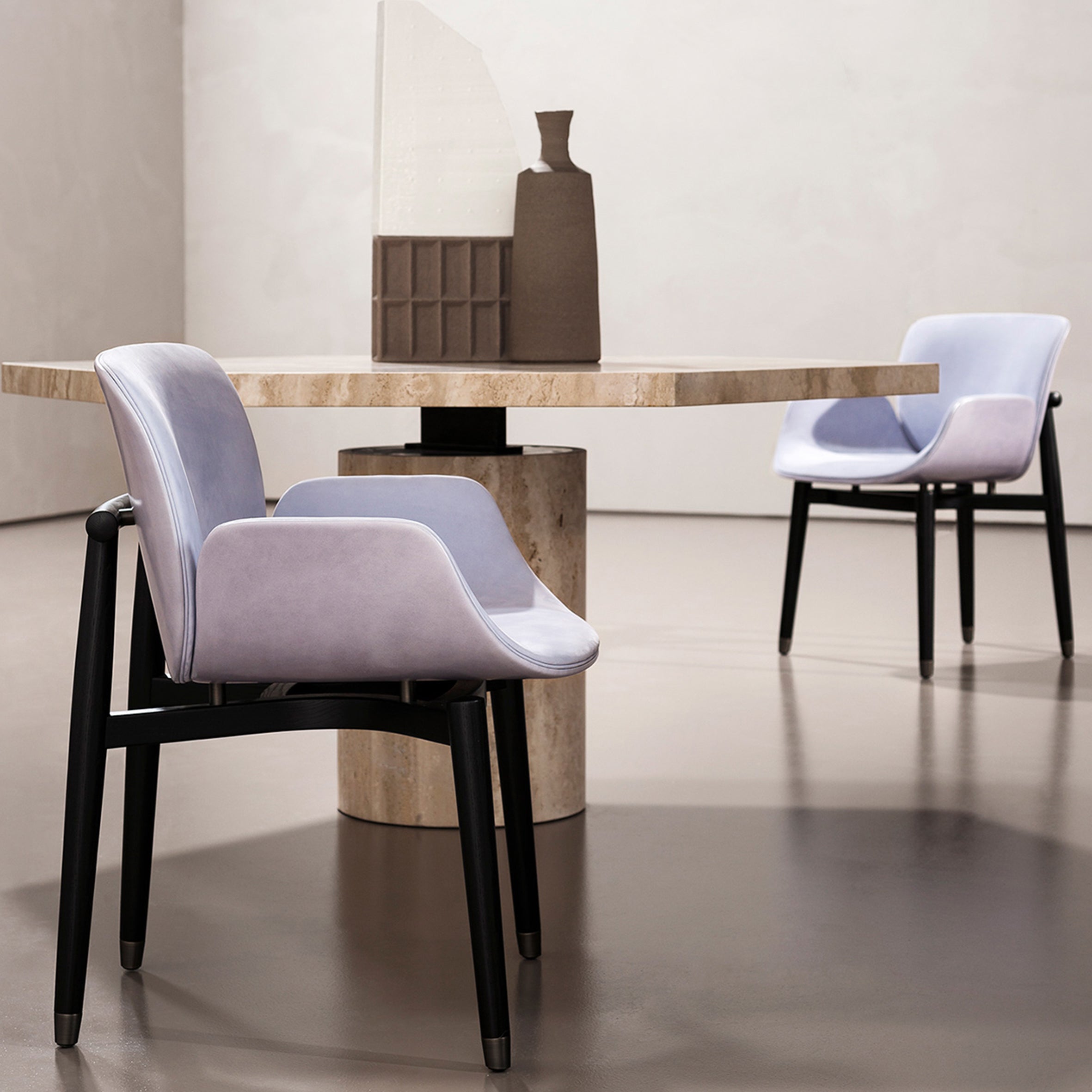 Jupiter Dining Table - Travertine Edition