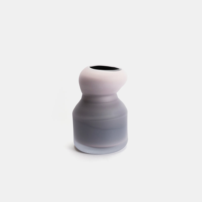 Fungus Vase - Wide, Pink & Black
