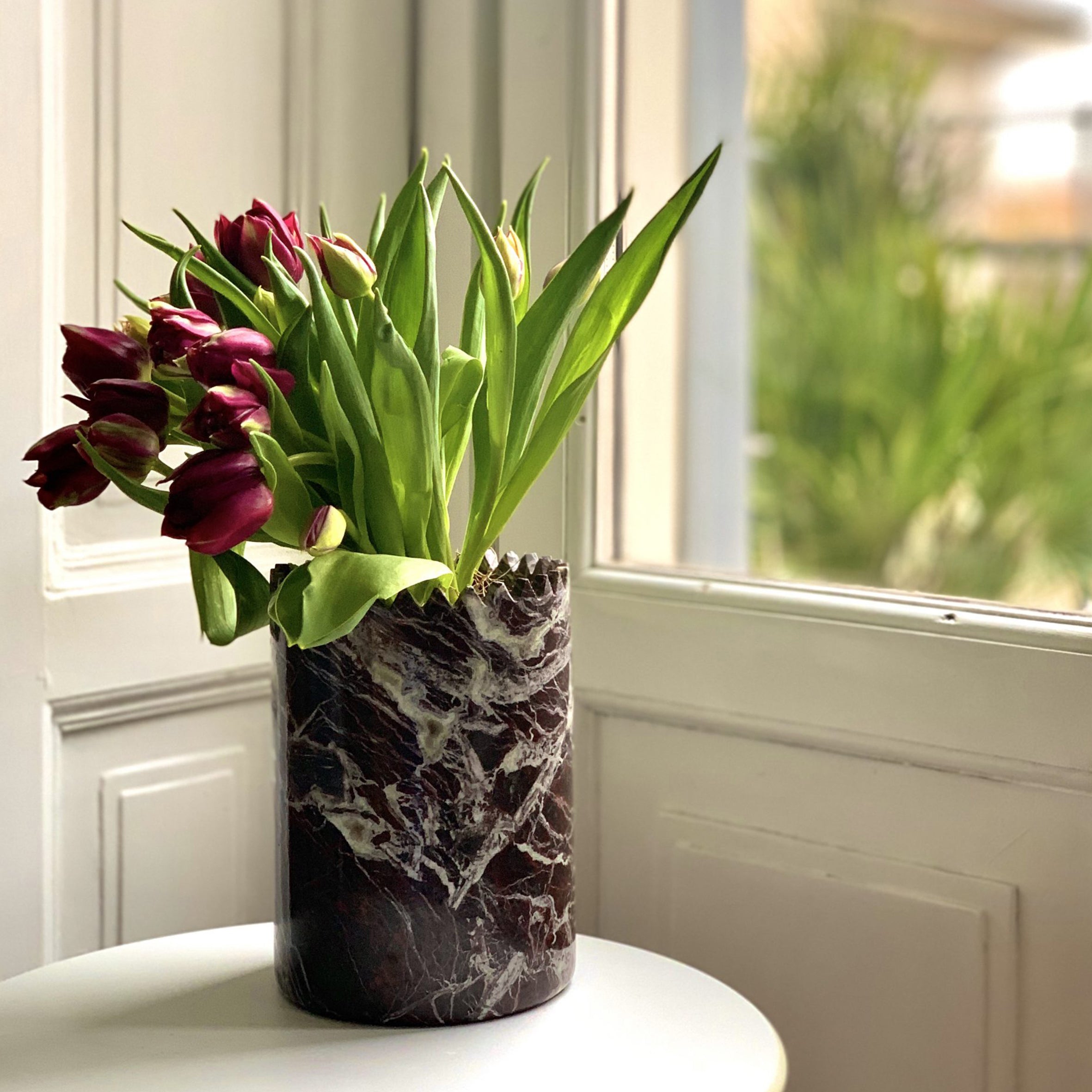 Triangoli Vase L - Red Levanto