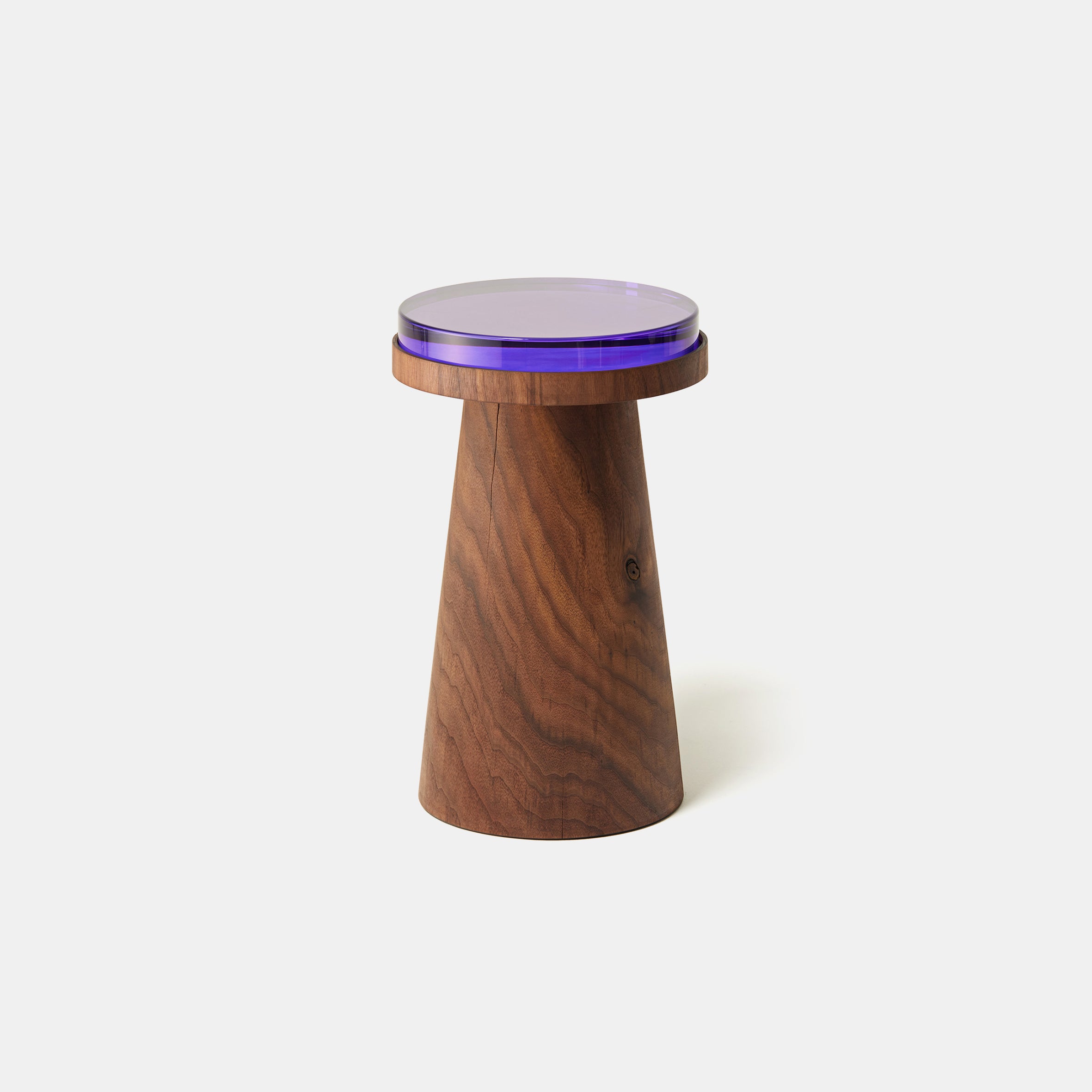 Material Container Stool - Walnut