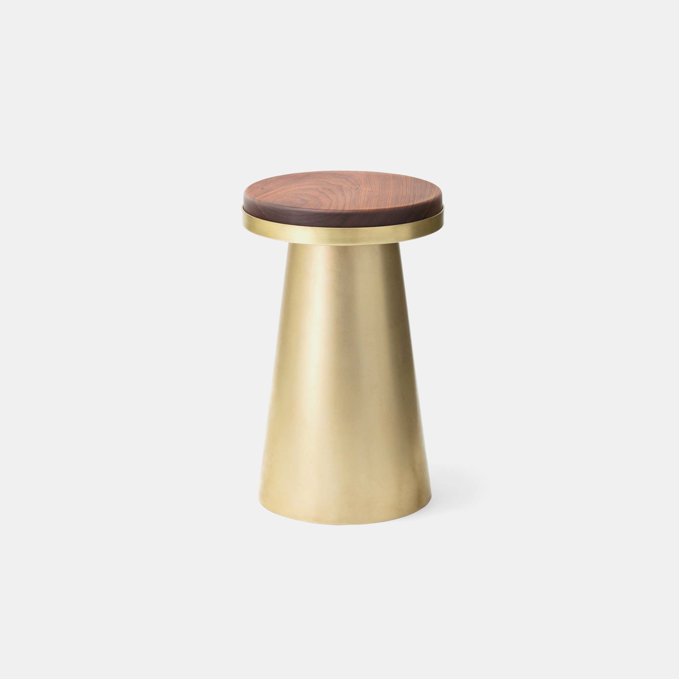 Material Container Stool - Brass