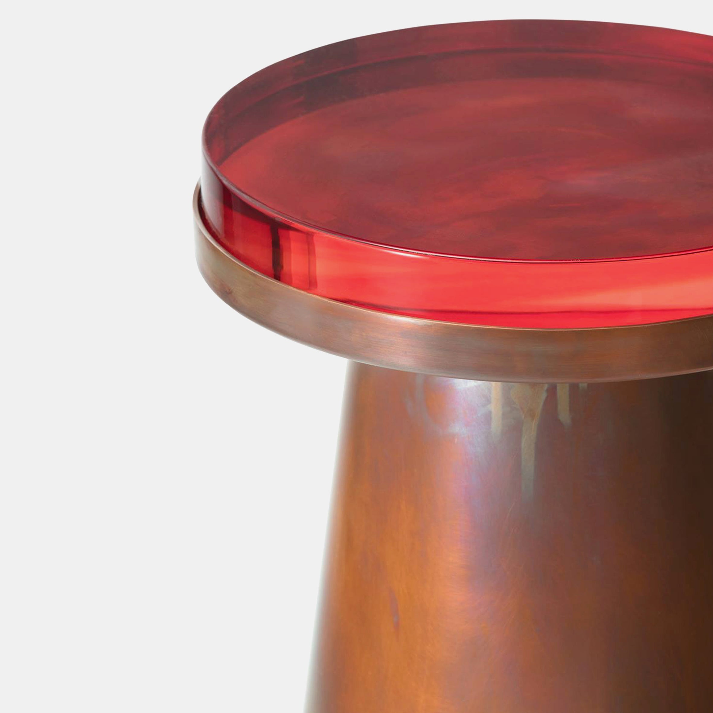 Material Container Stool - Copper