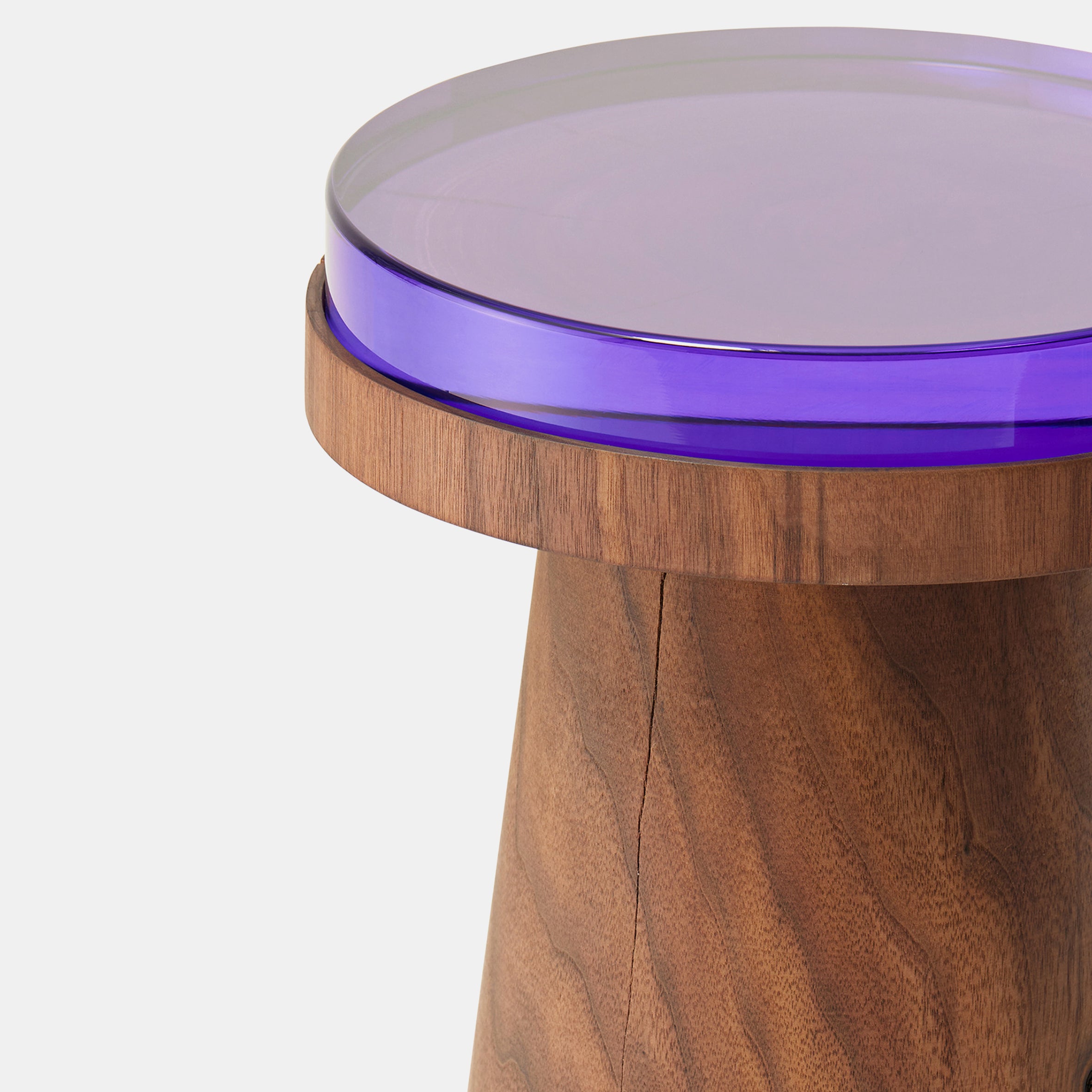 Material Container Stool - Walnut