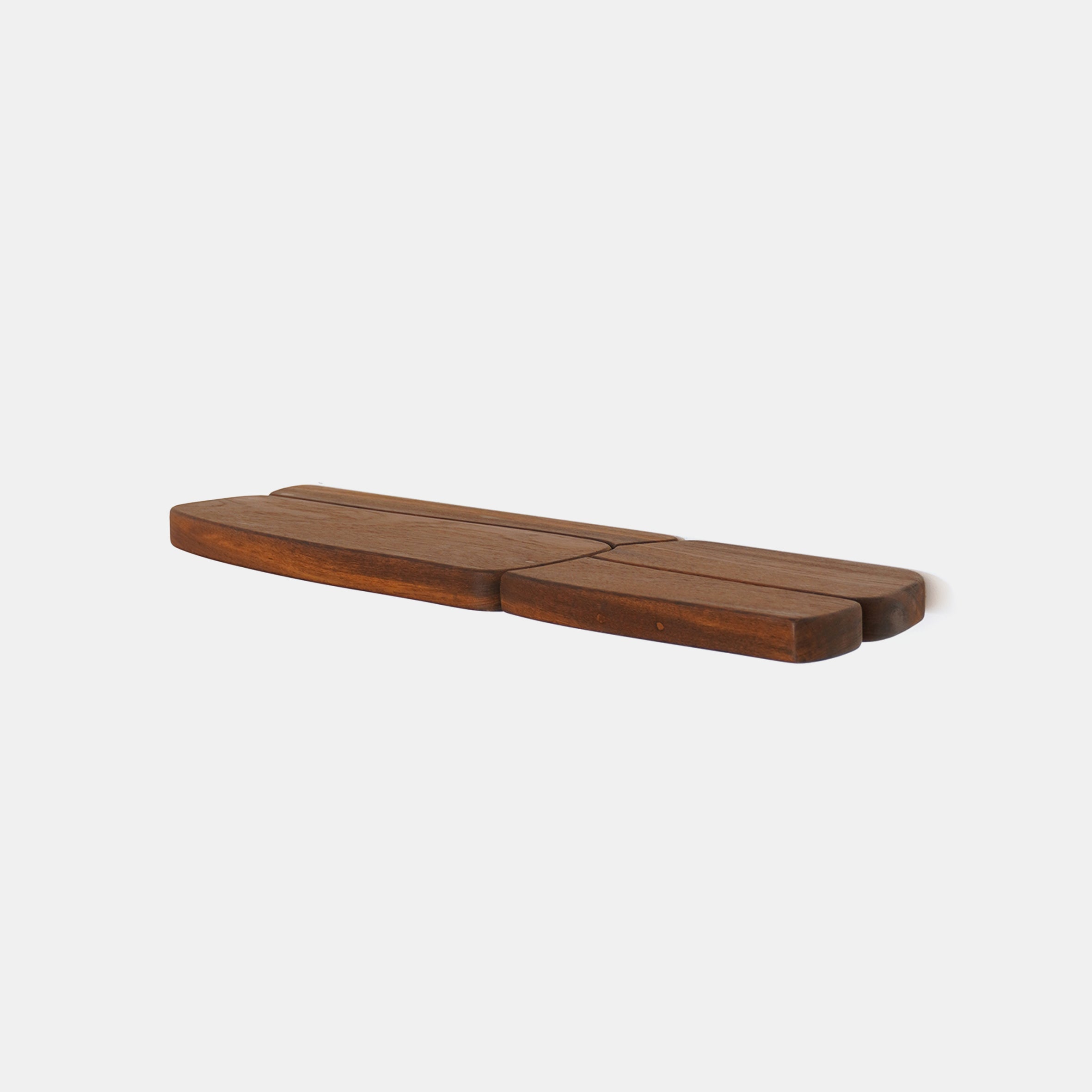 Slabs Teak Wall Shelf