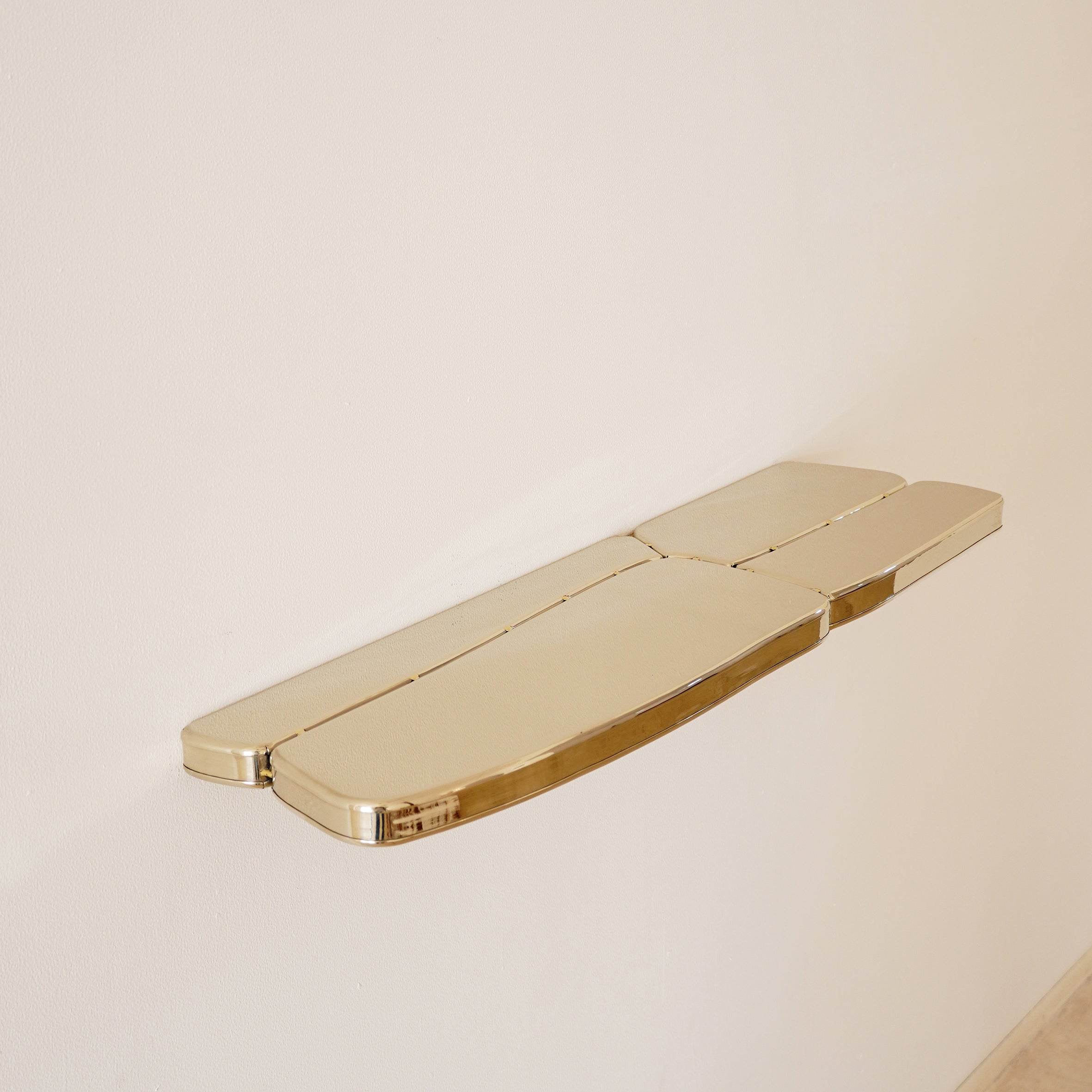 Slabs German Silver Wall Shelf