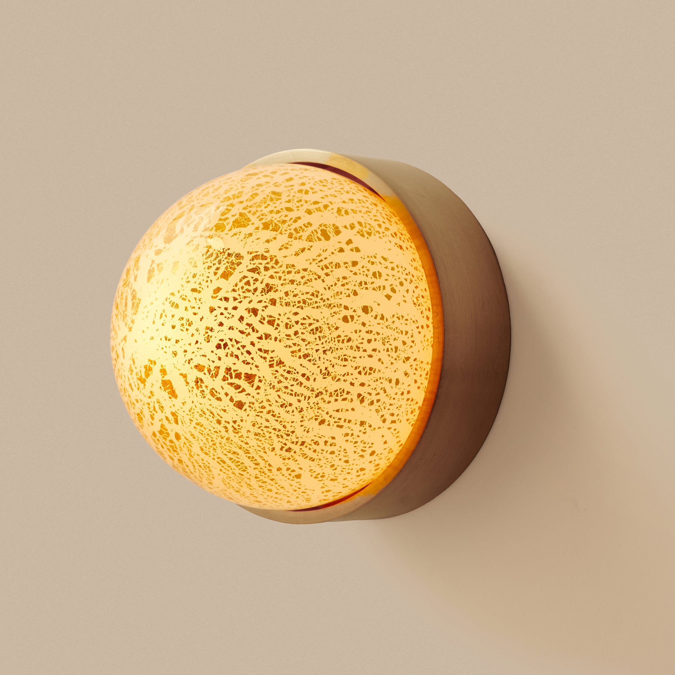 Gold Ball Sconce