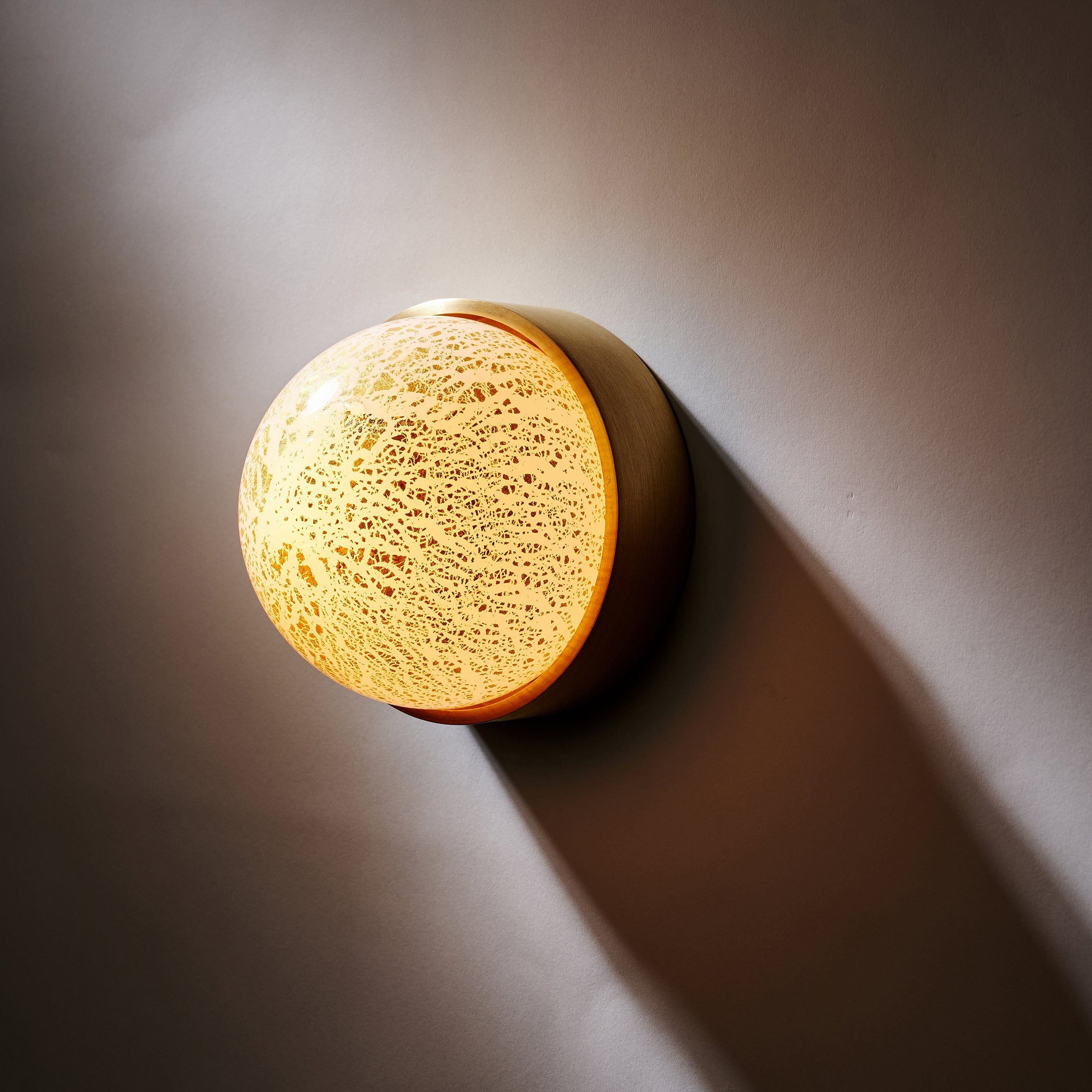Gold Ball Sconce
