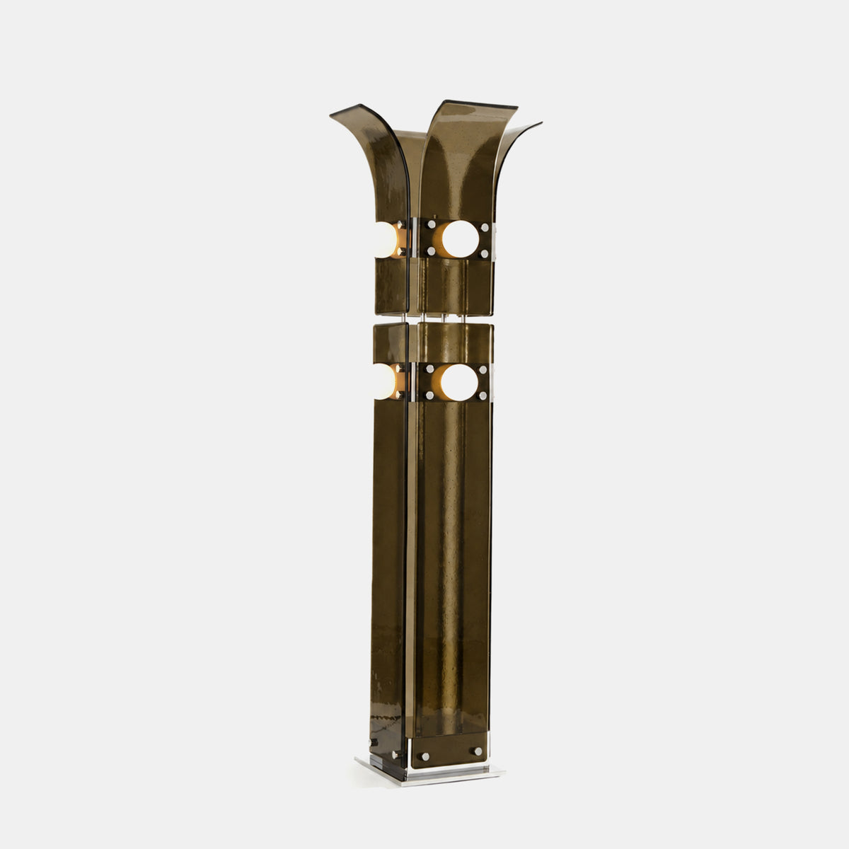 Palm Floor Lamp - Pigeon Grey
