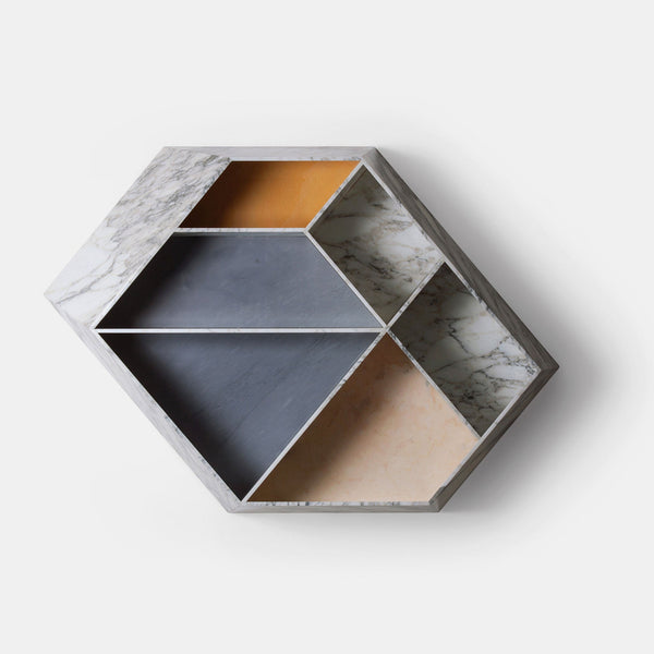Earthquake Marble Bookcase - 01 - Monologue London