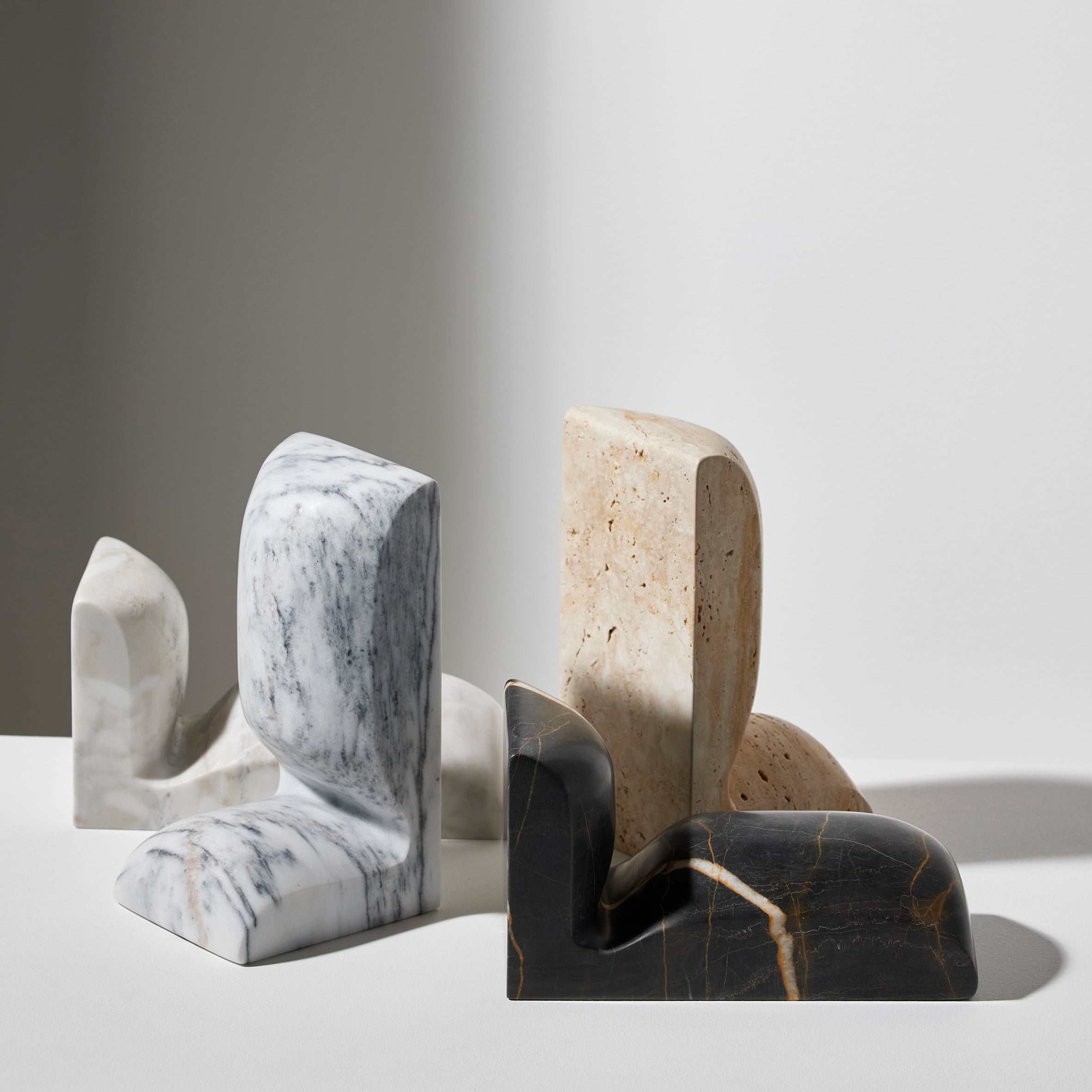 SLO Bookends - Roman Travertine