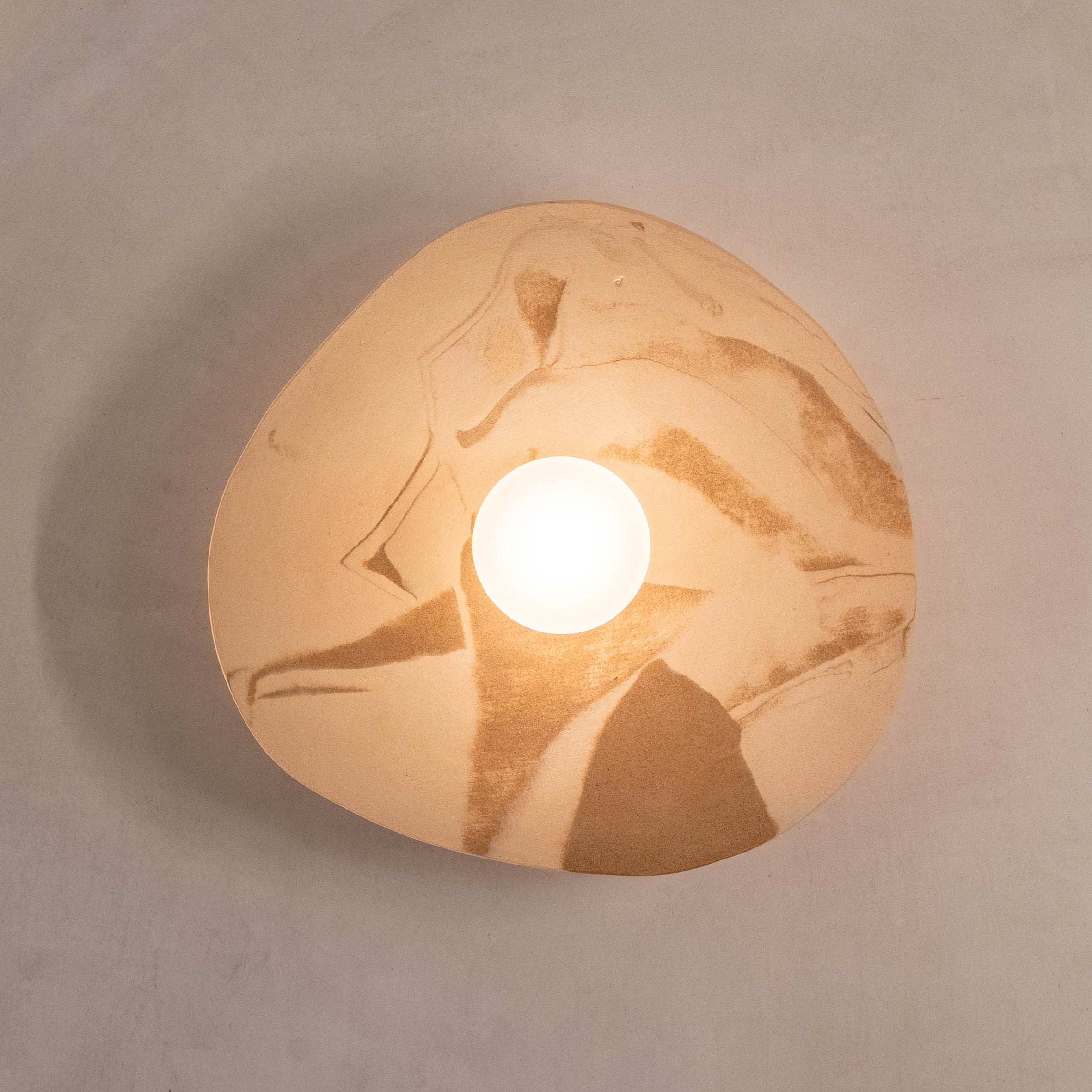 Organic Ceramic Wall Light