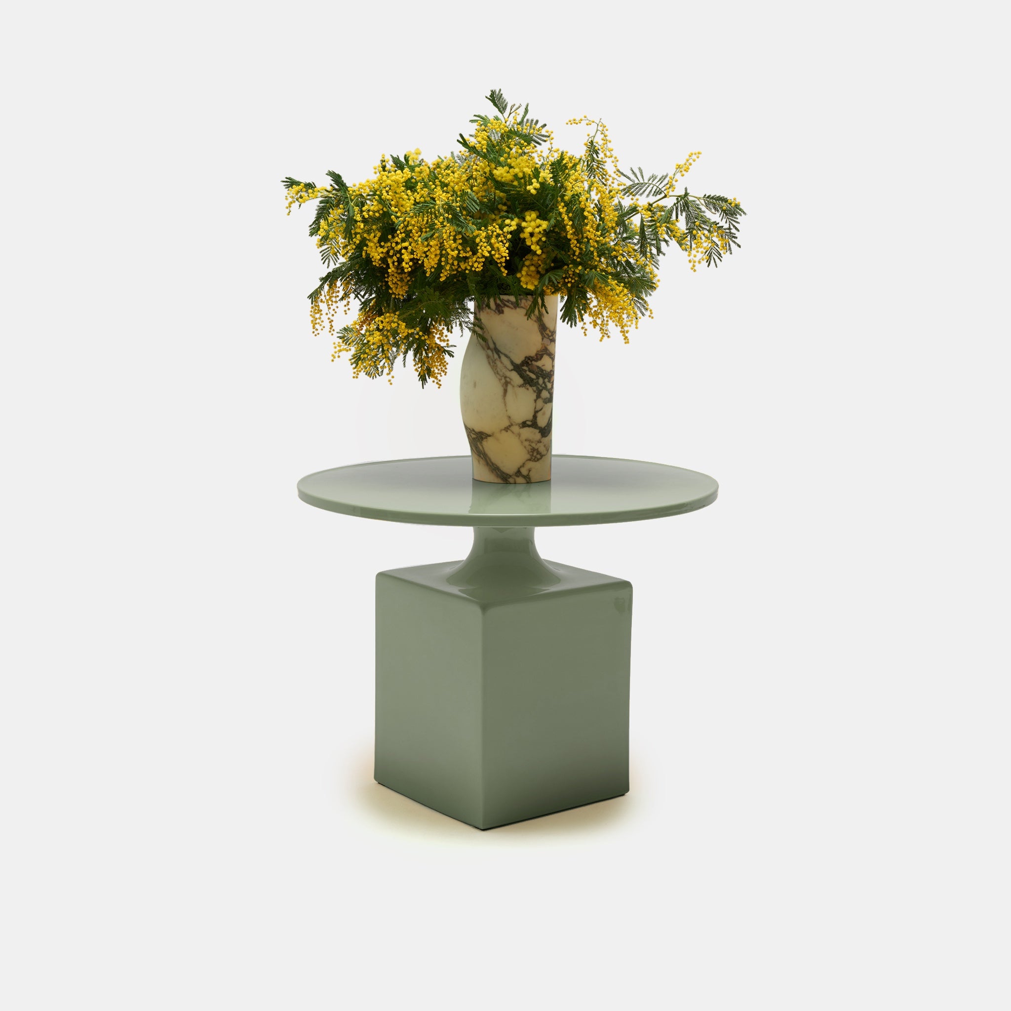 OUK2 Enameled Ceramic Side Table