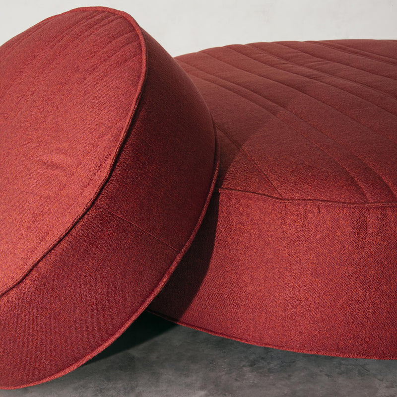 Stack Round Pouf with Cushion