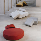 Stack Rectangular Pouf with Cushion