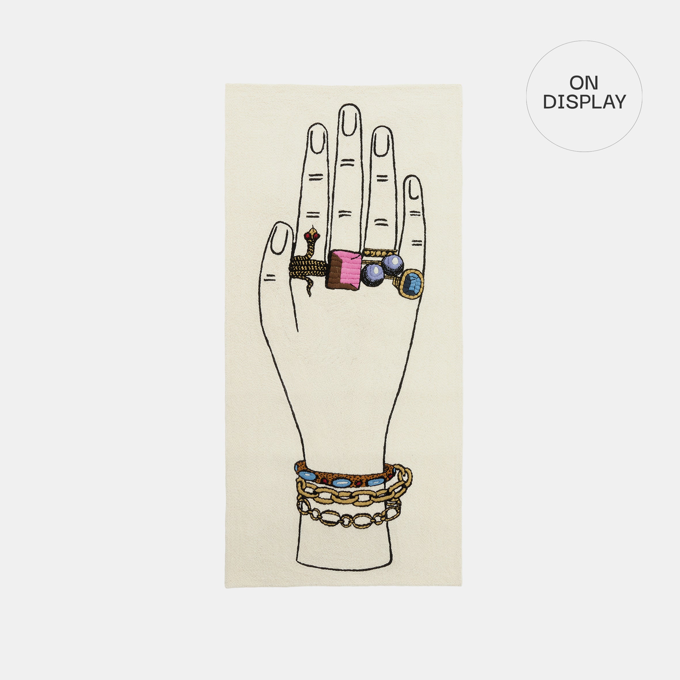 Mano Con Gioielli Runner - wall hanging