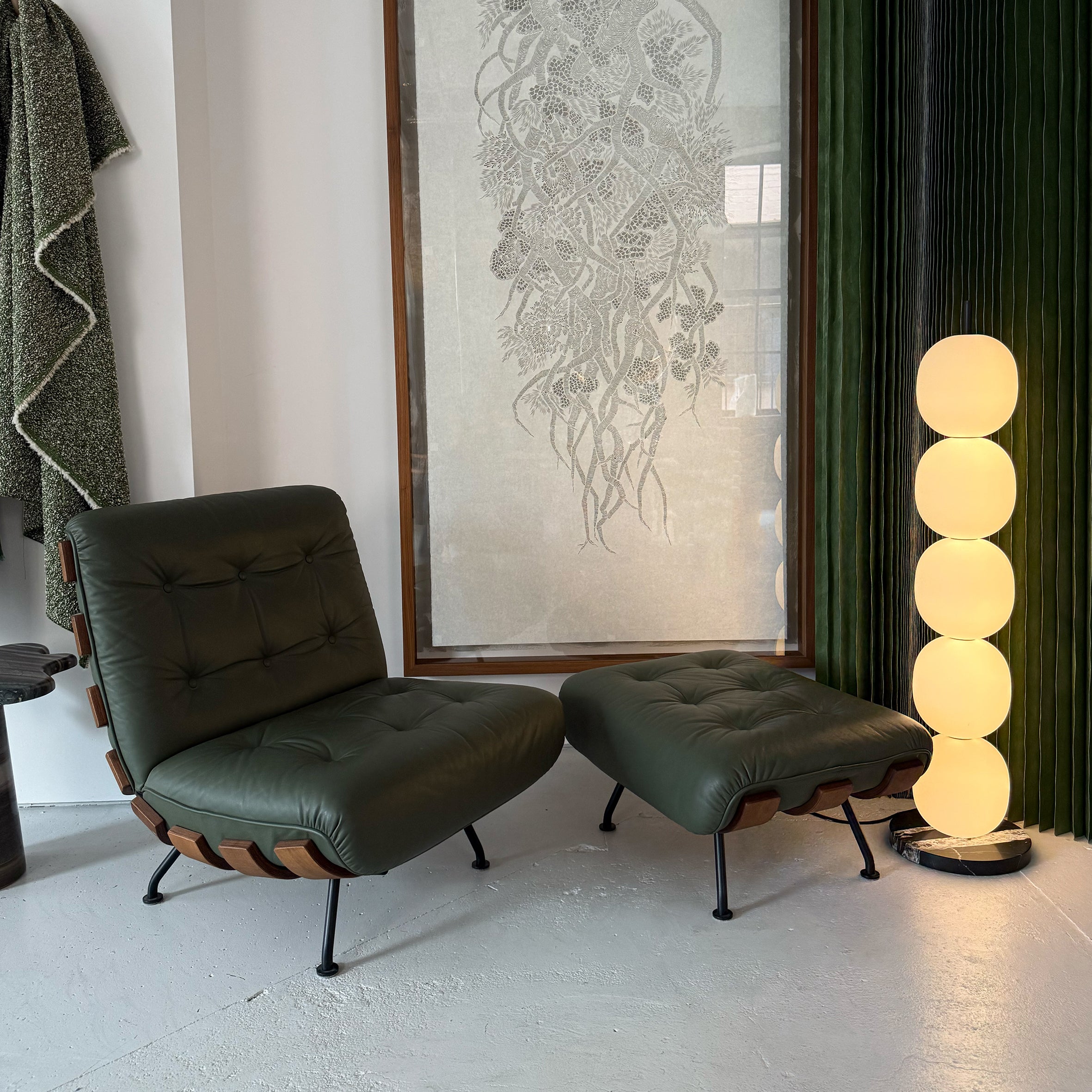 Costela Lounge Chair and Ottoman - Ex Display