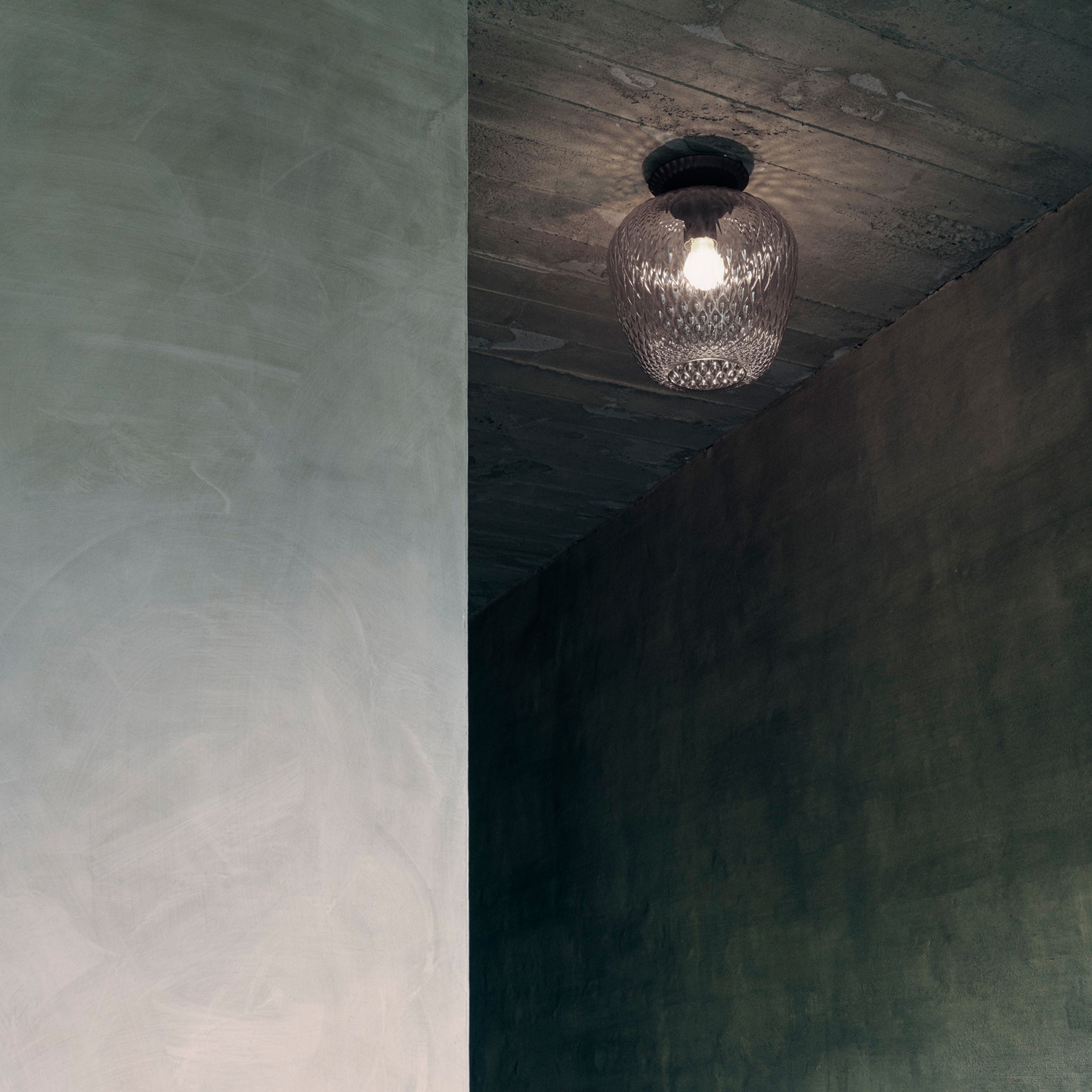 Blown Ceiling Lamp SW5 - Opal - Monologue London